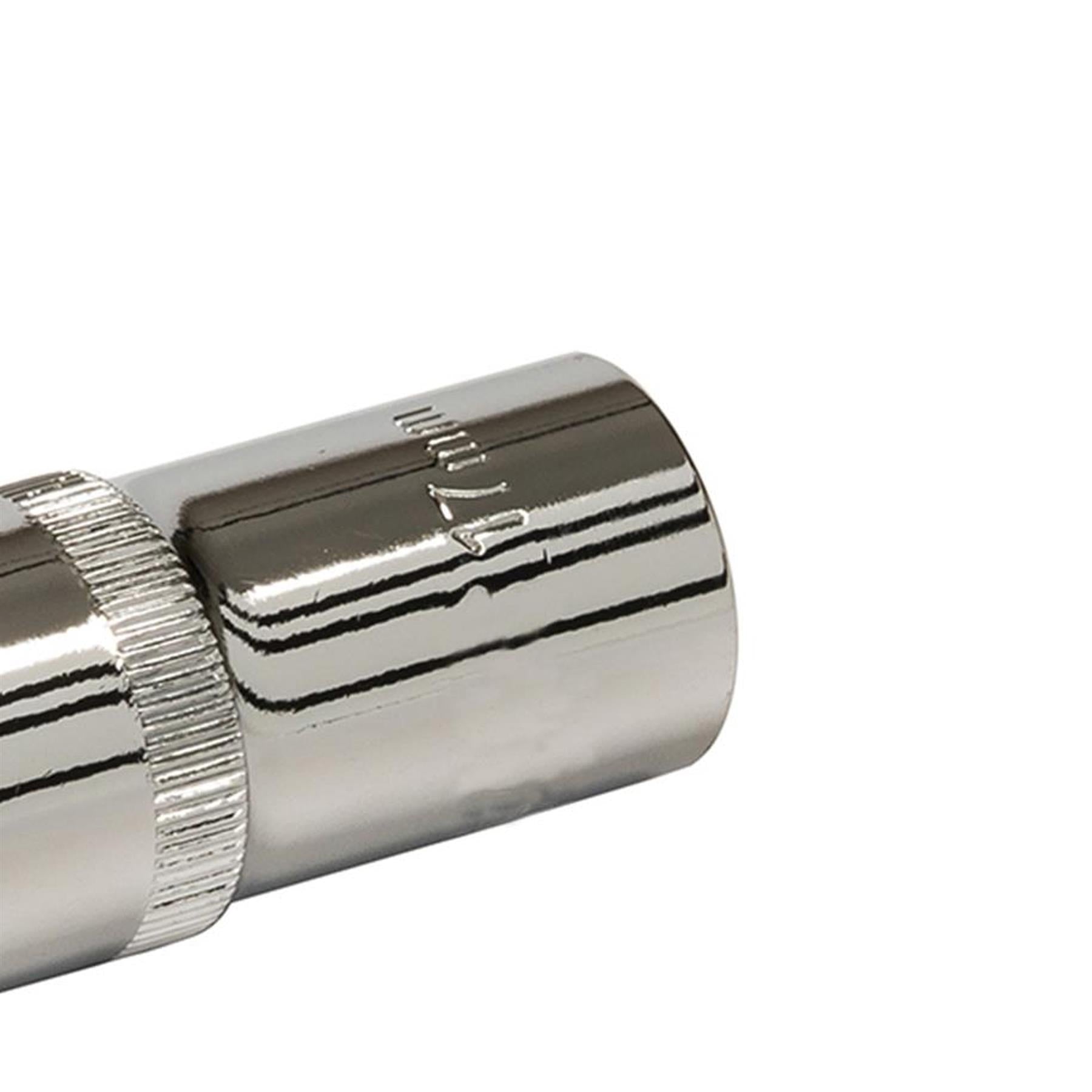 Quality Socket 1/2" Shallow Deep Drive Metric 17mm Long Hex Wrench
