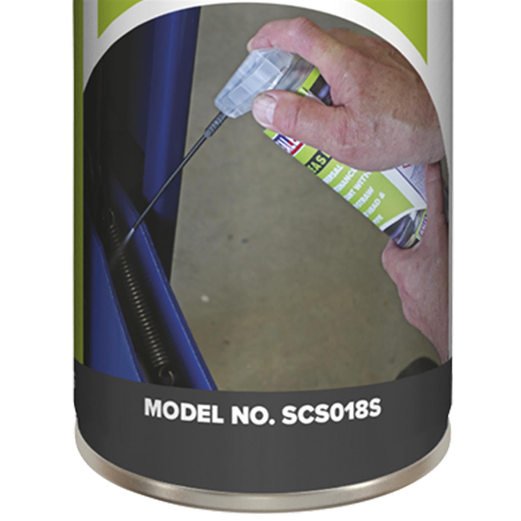 Sealey Maintenance Lube Easy-Straw Spray Head & PTFE 500ml Single