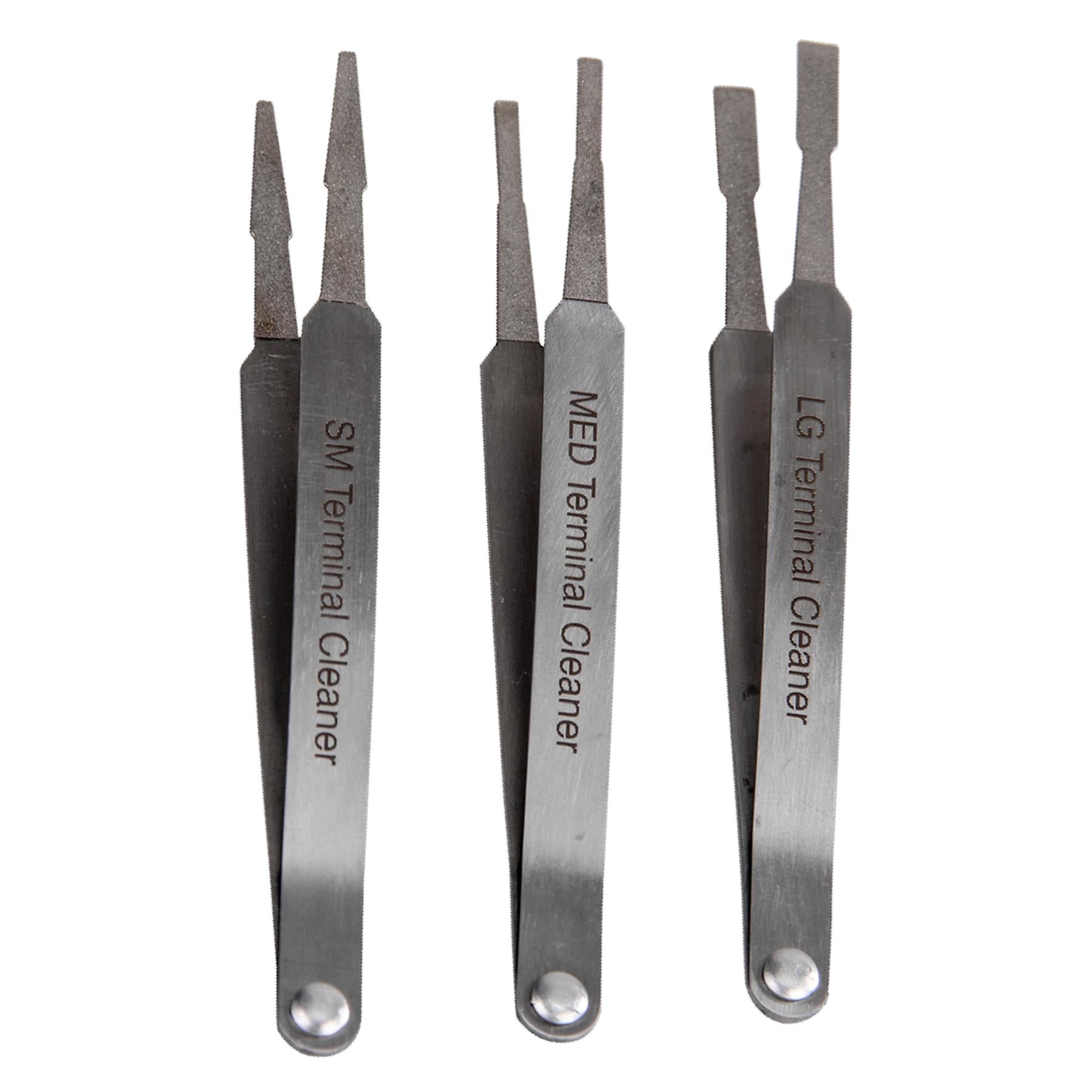 Sealey Terminal Cleaner Set 3pc - Diamond Grip