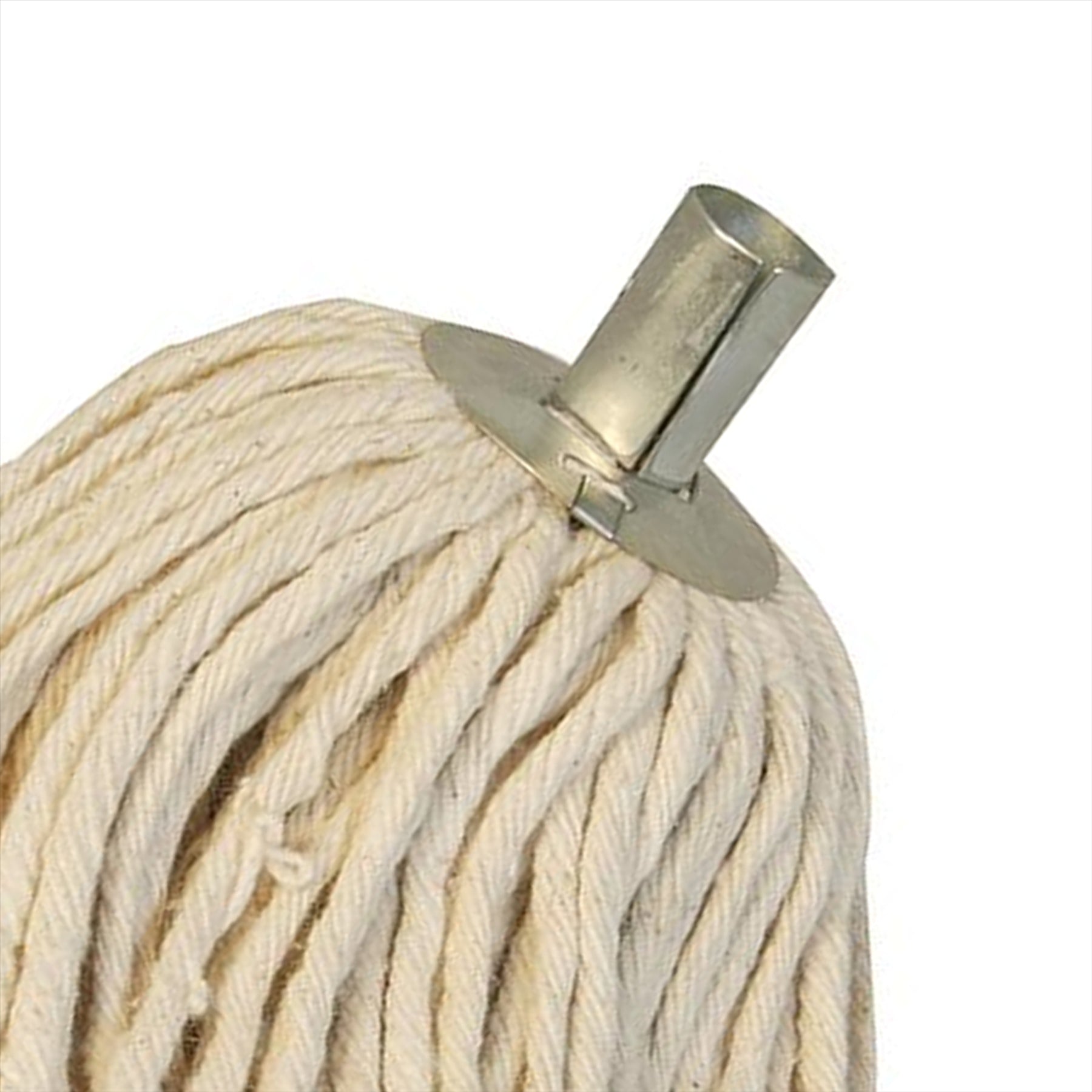 Traditional 4ply Unbleached Socket Mop Head Cotton-Mix Mop Head NO 12 24mm Dia Socket