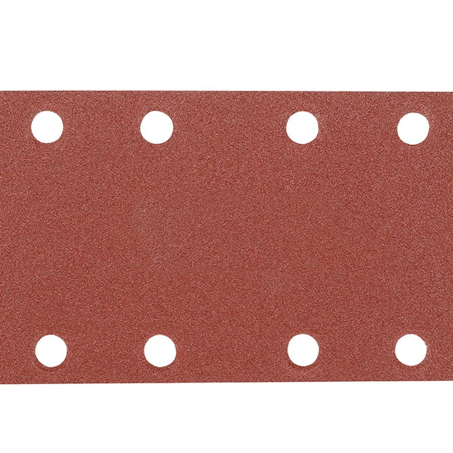 10 x 1/3 Punched Sanding Sheets, 93 x 190mm Sandpaper Pads Sander Hook and Loop 60 Grit