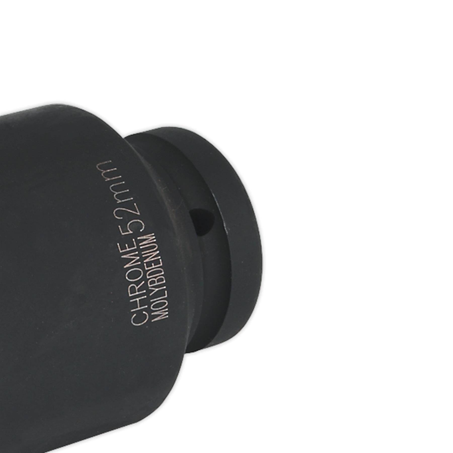 Sealey Impact Socket 52mm Deep 1"Sq Drive
