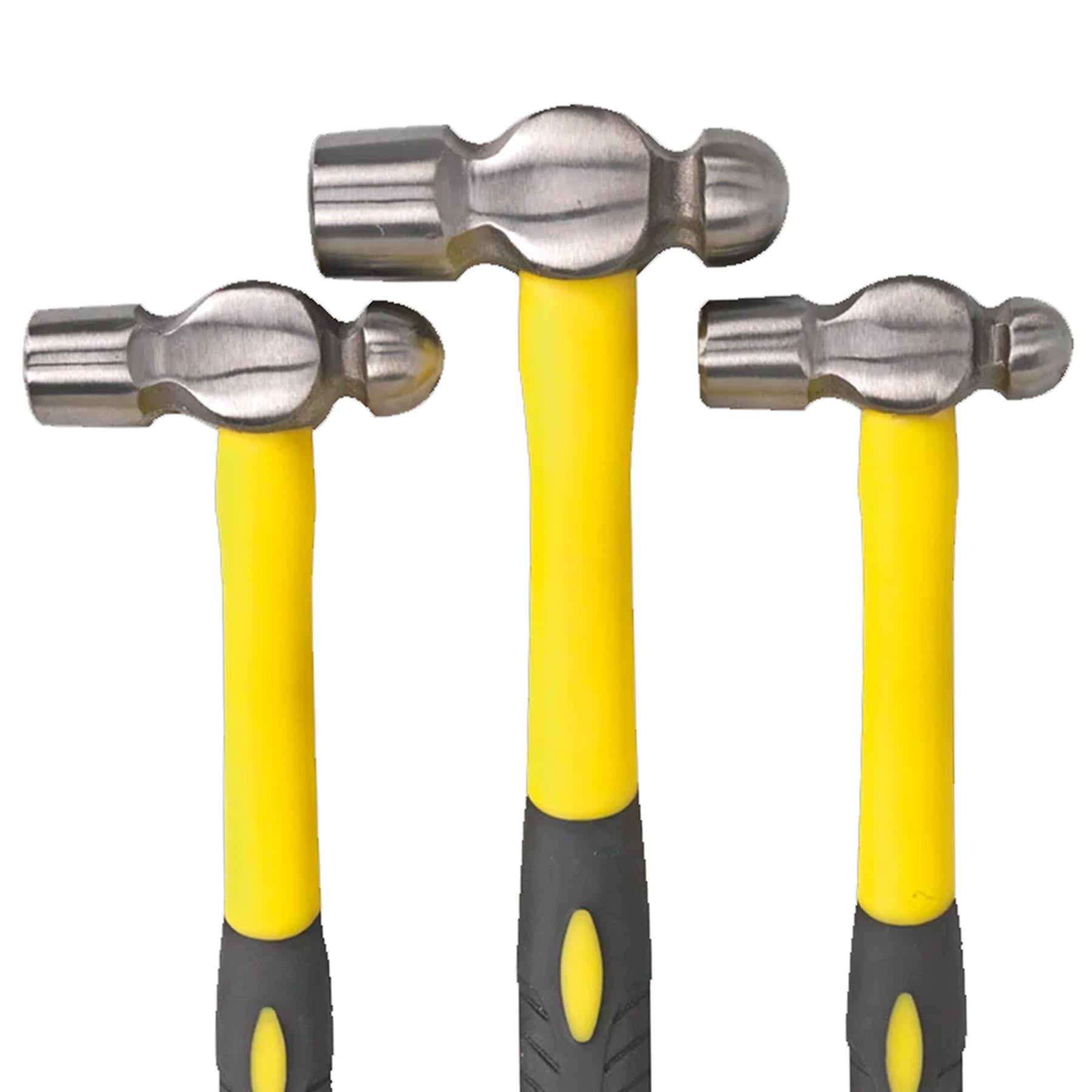 Sealey Ball Pein Hammer Set 3pc Fibreglass Shafts