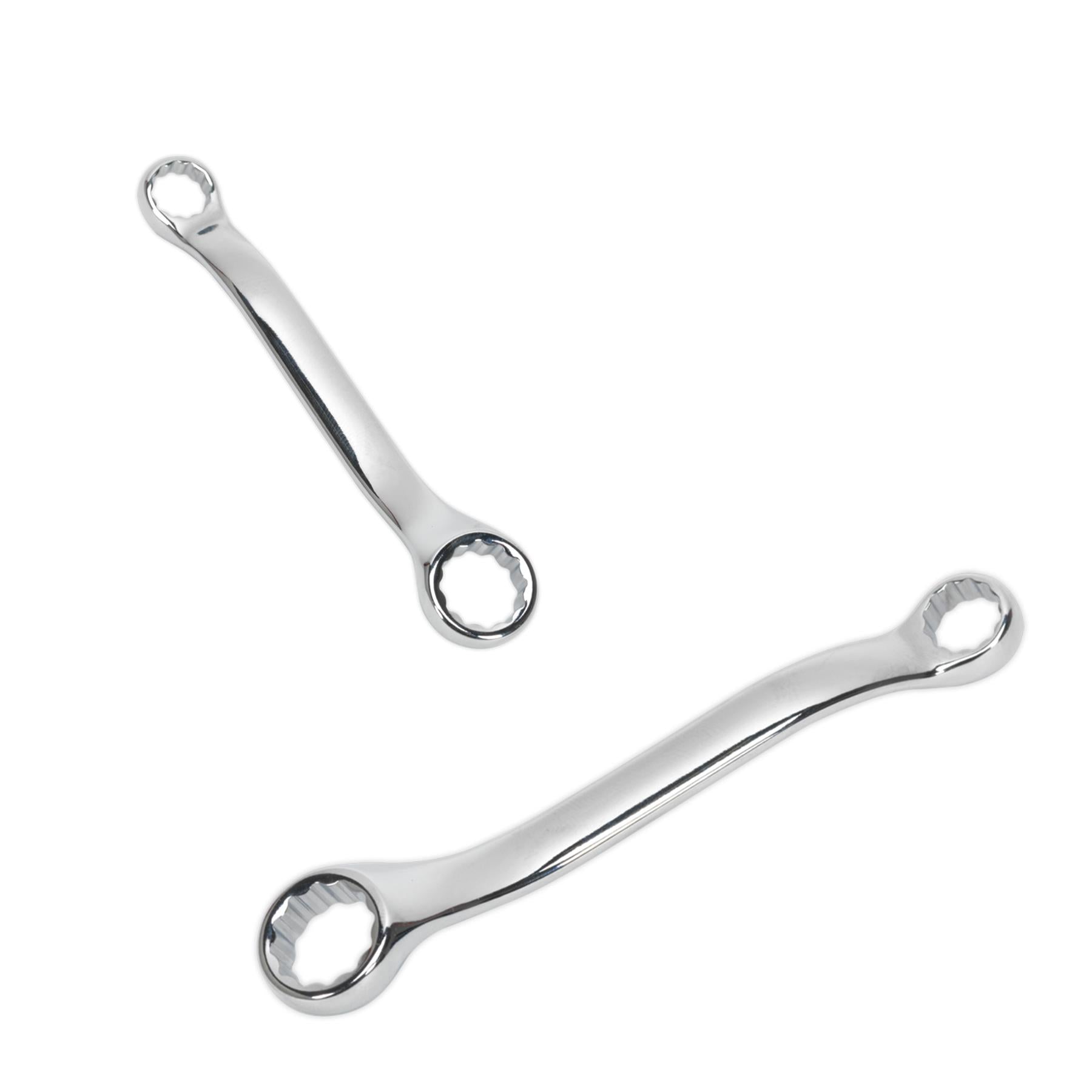 Sealey Double End Ring Spanner Offset Stubby 10 x 13mm