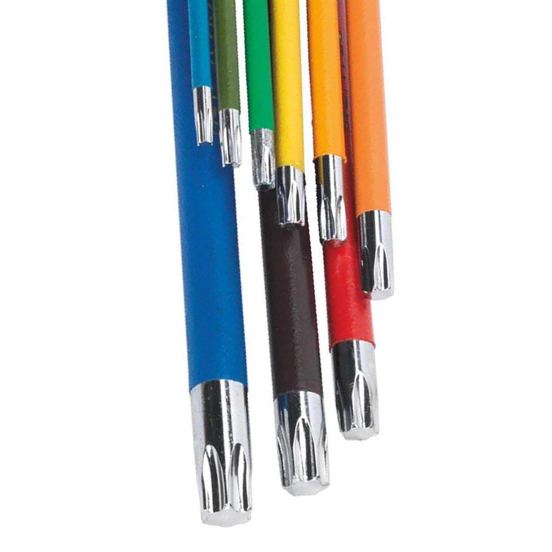 Sealey TRX-Star* Key Set 9pc Colour-Coded Long