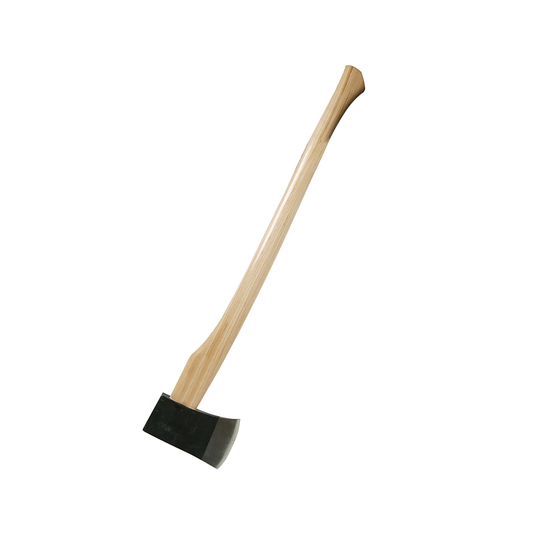 Hickory Felling Axe - 4.5Lb (2.04Kg) Forged Steel Powder-Coated Polished Head