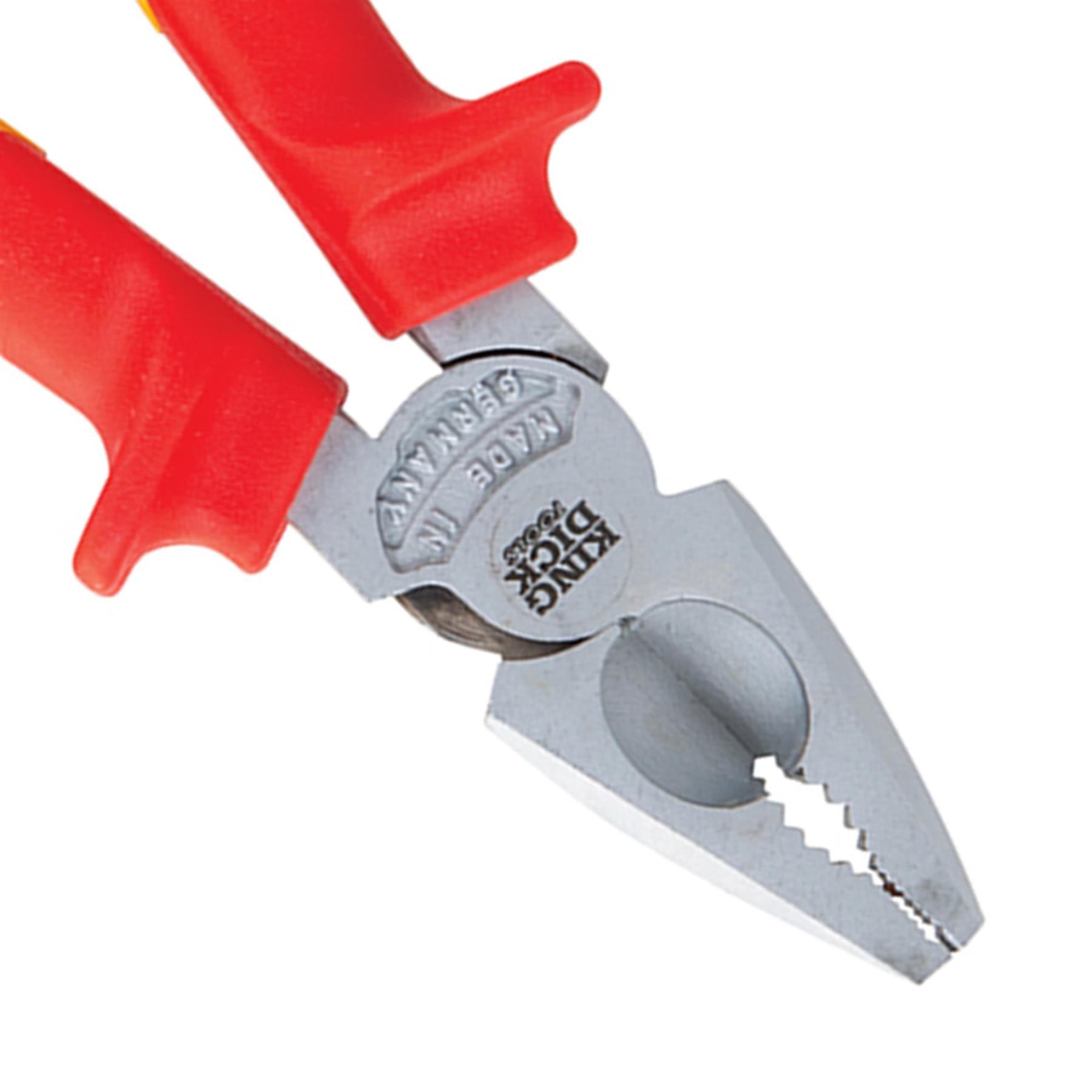 King Dick VDE Combination Pliers 180mm High-Grade Steel