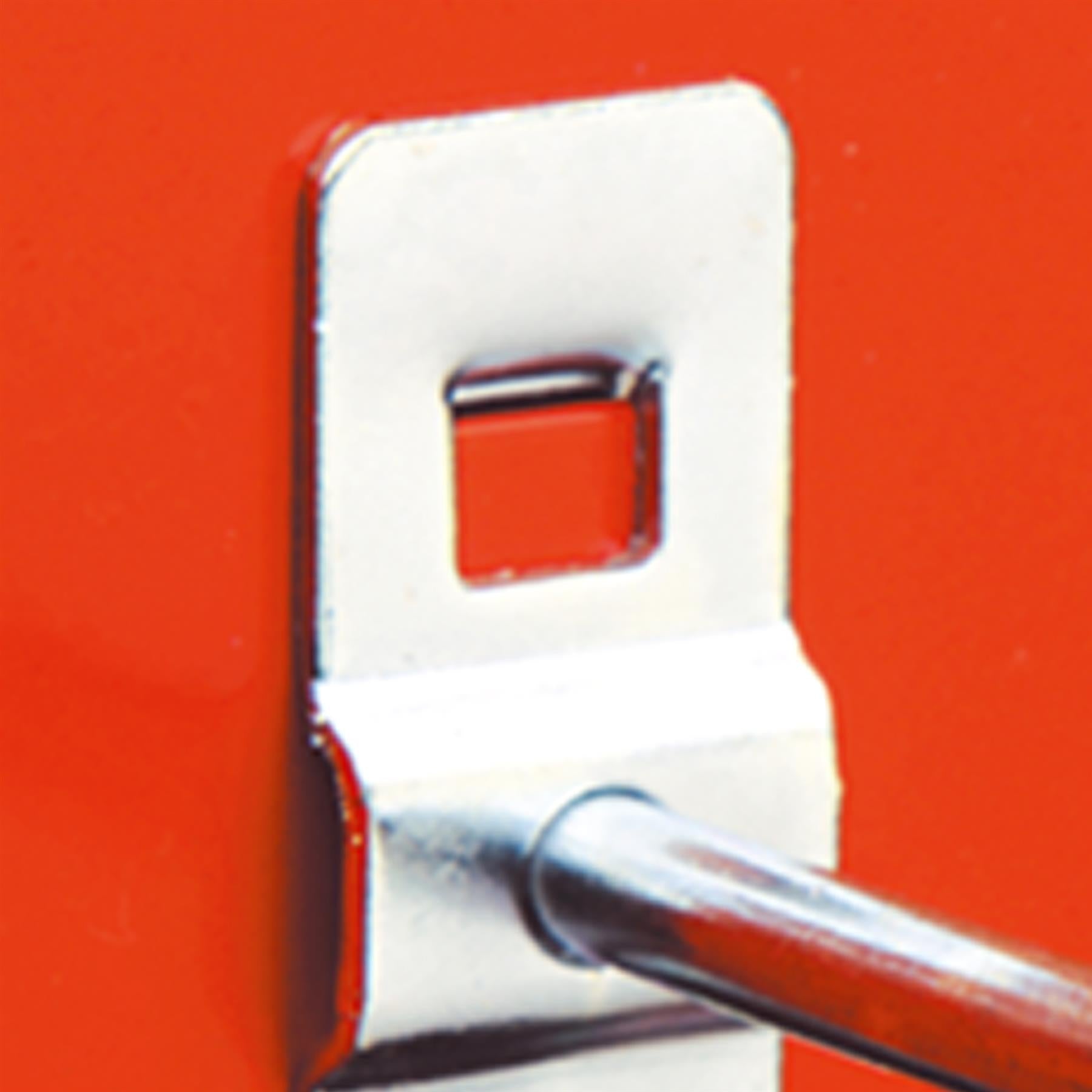 Sealey Single Prong Hook 6 x 25mm Vertical End Pack of 5 For Tool Storage Panels