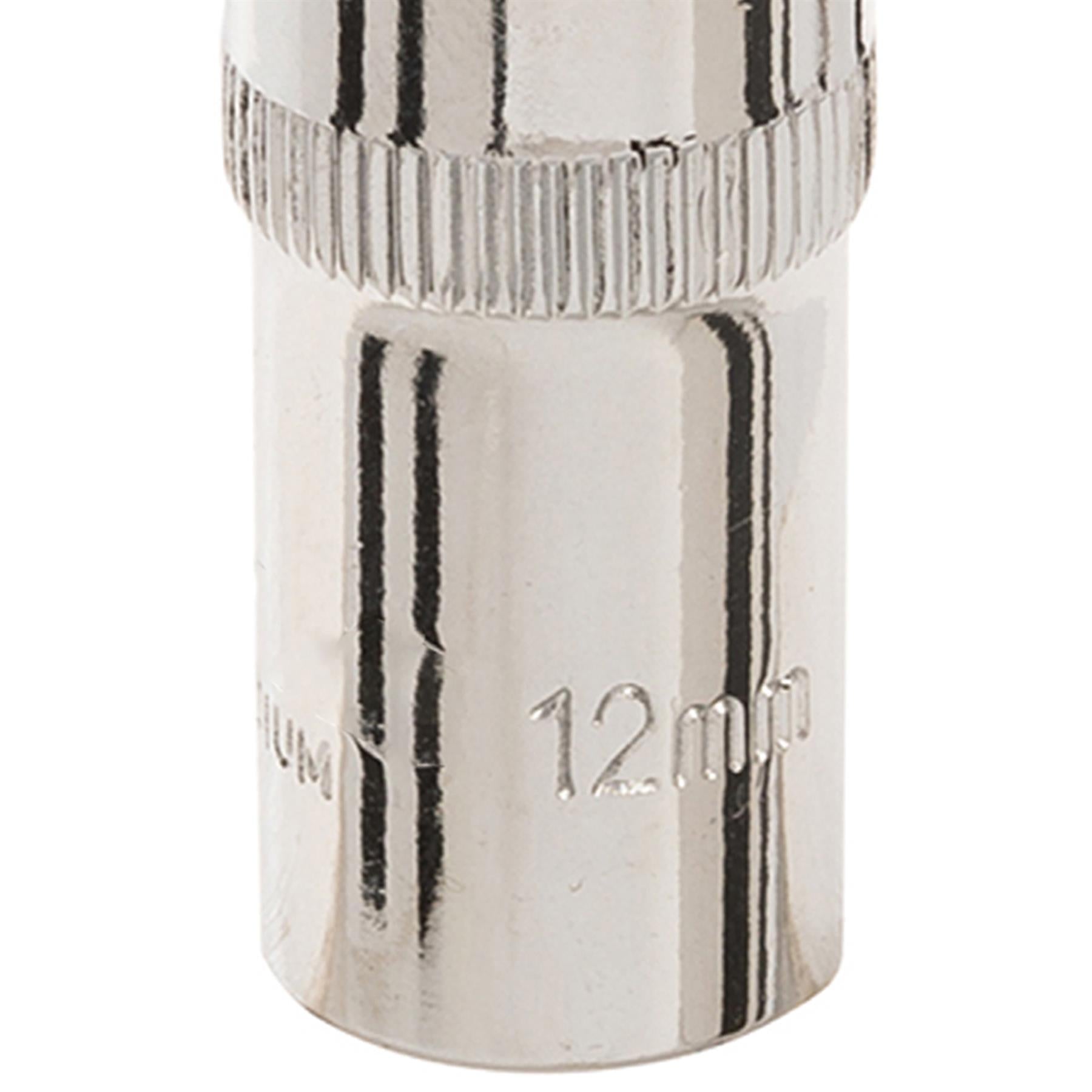 Deep Socket 3/8" Drive 6pt Metric 6 Point Hex Corrotion Resistant Socket 12mm