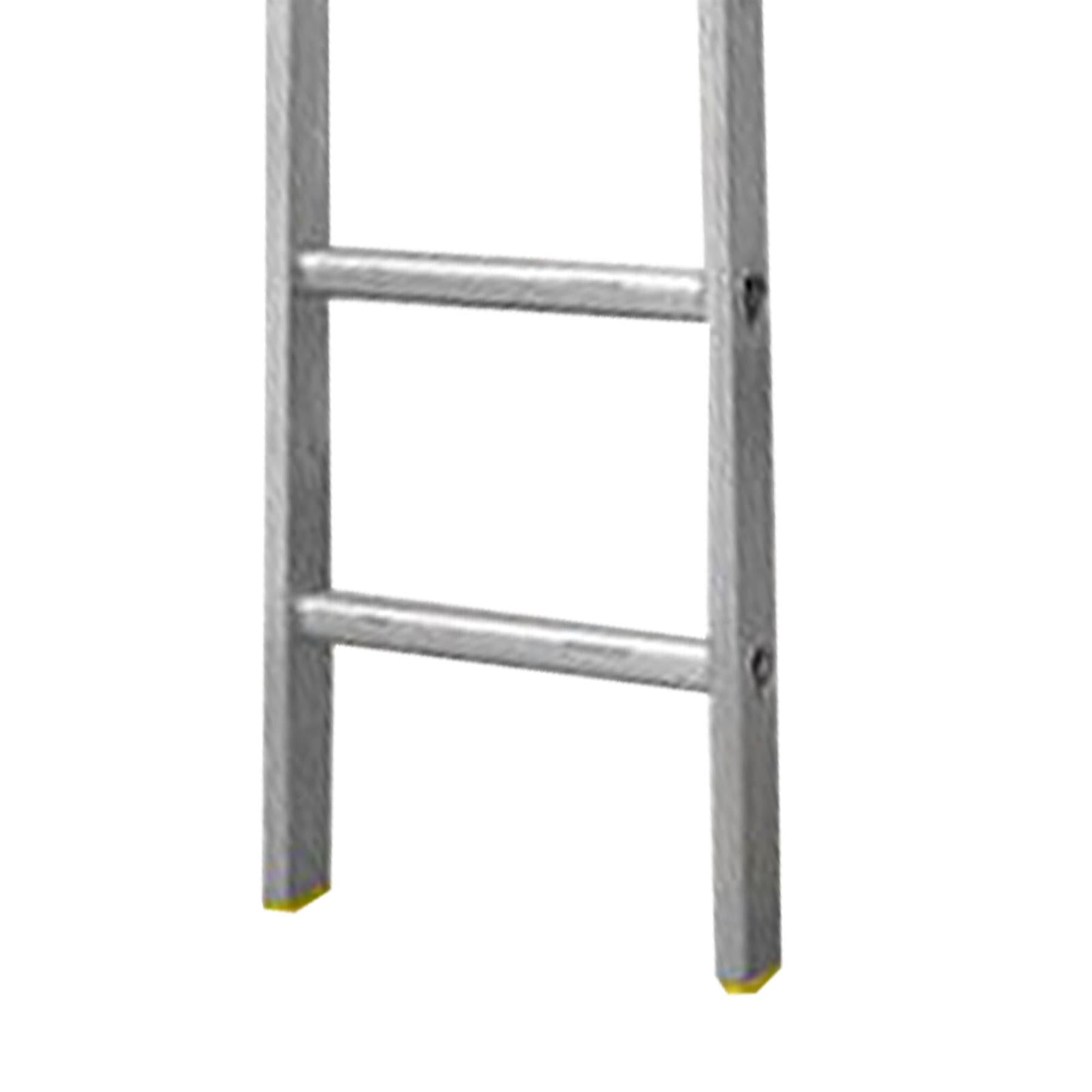 Dapetz PRo 9 Rung Aluminium Extension Ladder 2.5m, Single Section, Made In Uk