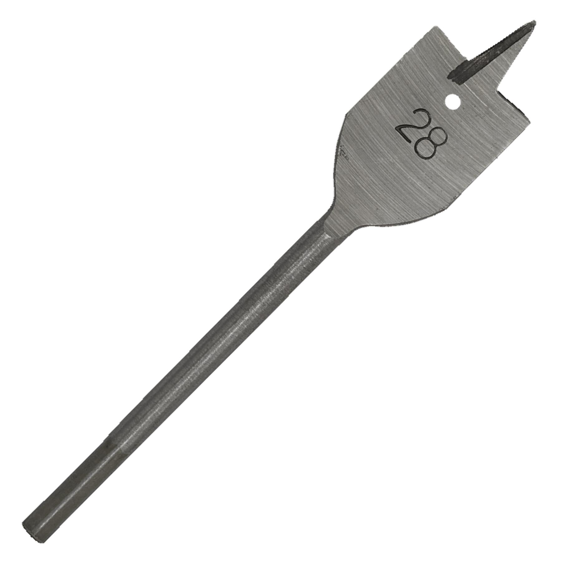 Sealey Flat Wood Bit 28mm x 152mm Supplied In A Plastic Wallet - FWB28