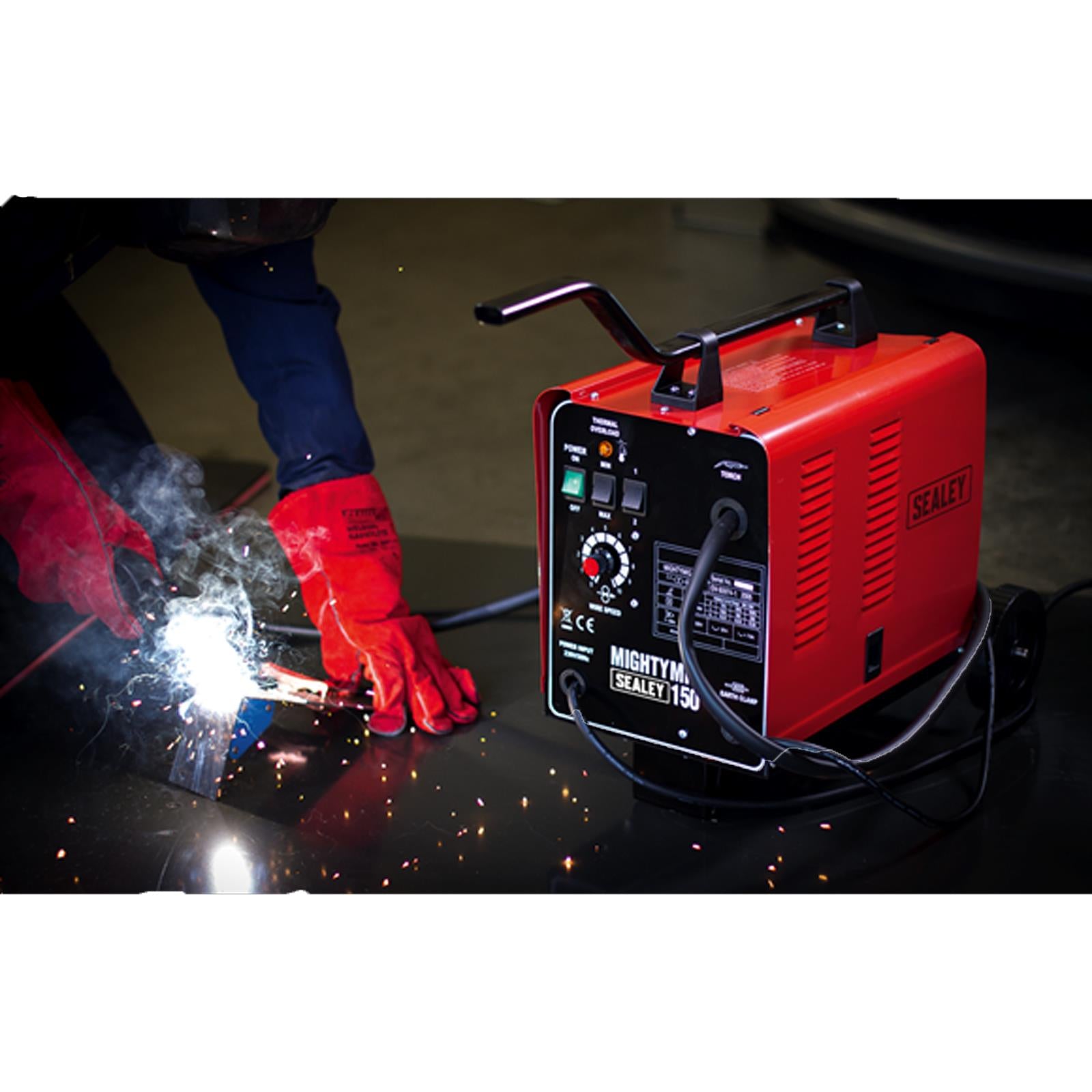Sealey 30-150Amp Professional Gasless / No Gas Mig Welder Unit 230v MIGHTYMIG150