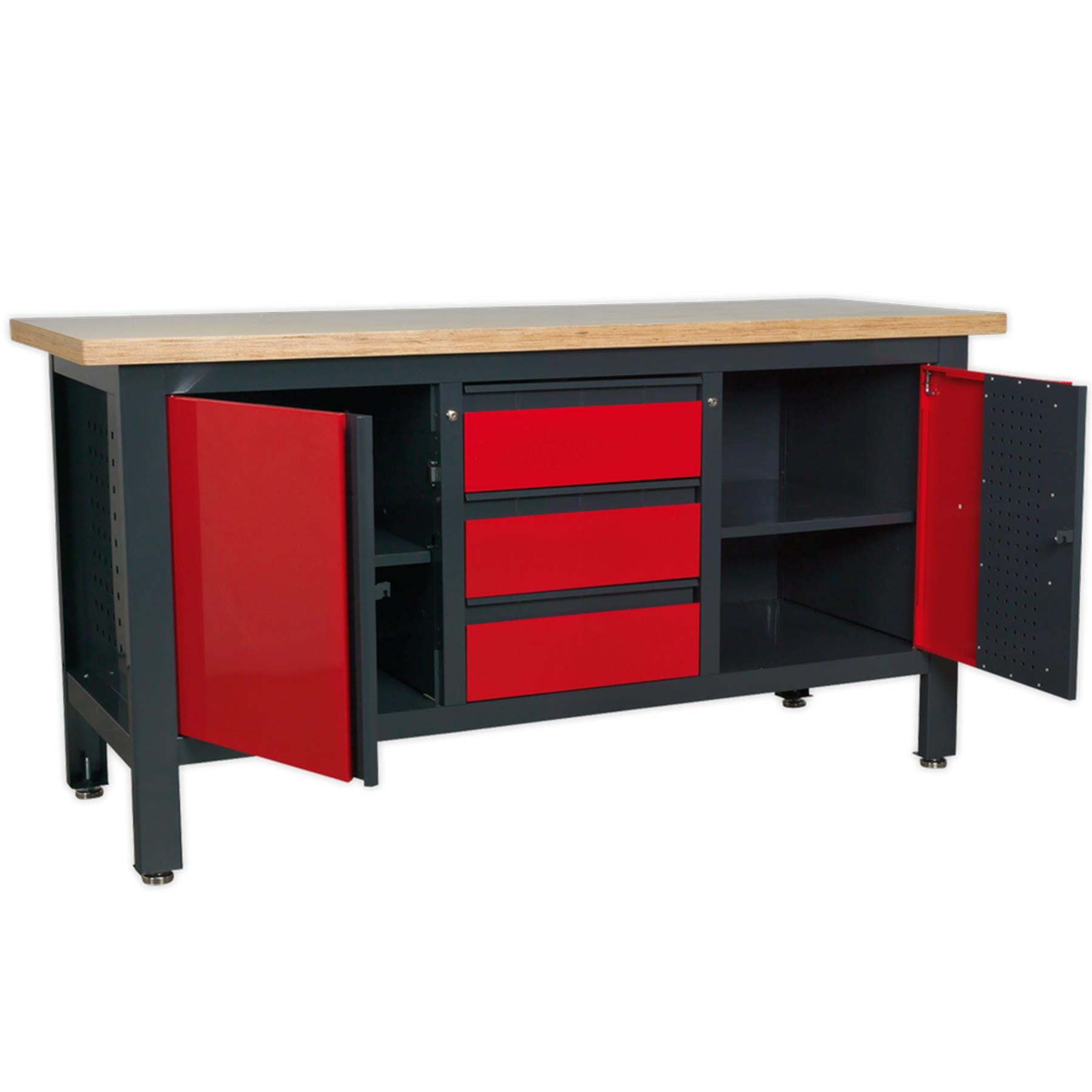 Sealey Workstation with 3 Drawers & 2 Cupboards
