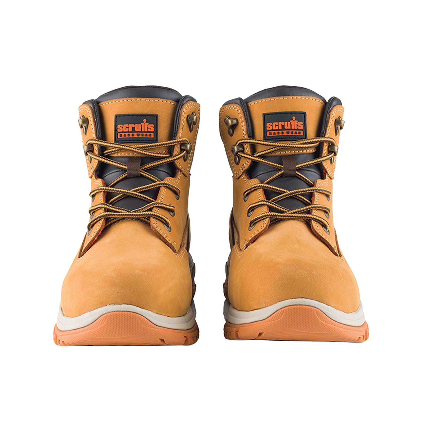 Scruffs Ridge Safety Boots Tan Size 10.5 / 45 Nubuck Leather