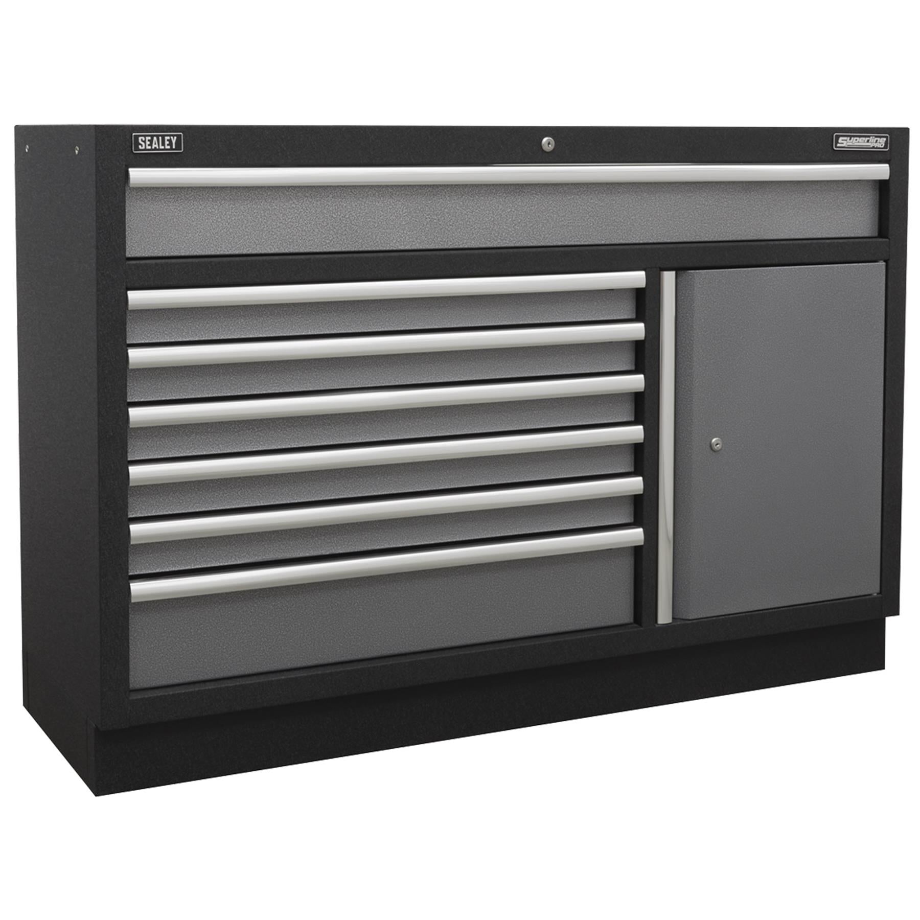 Sealey Modular 7 Drawer Floor Cabinet Aluminium drawer pulls 1360mm