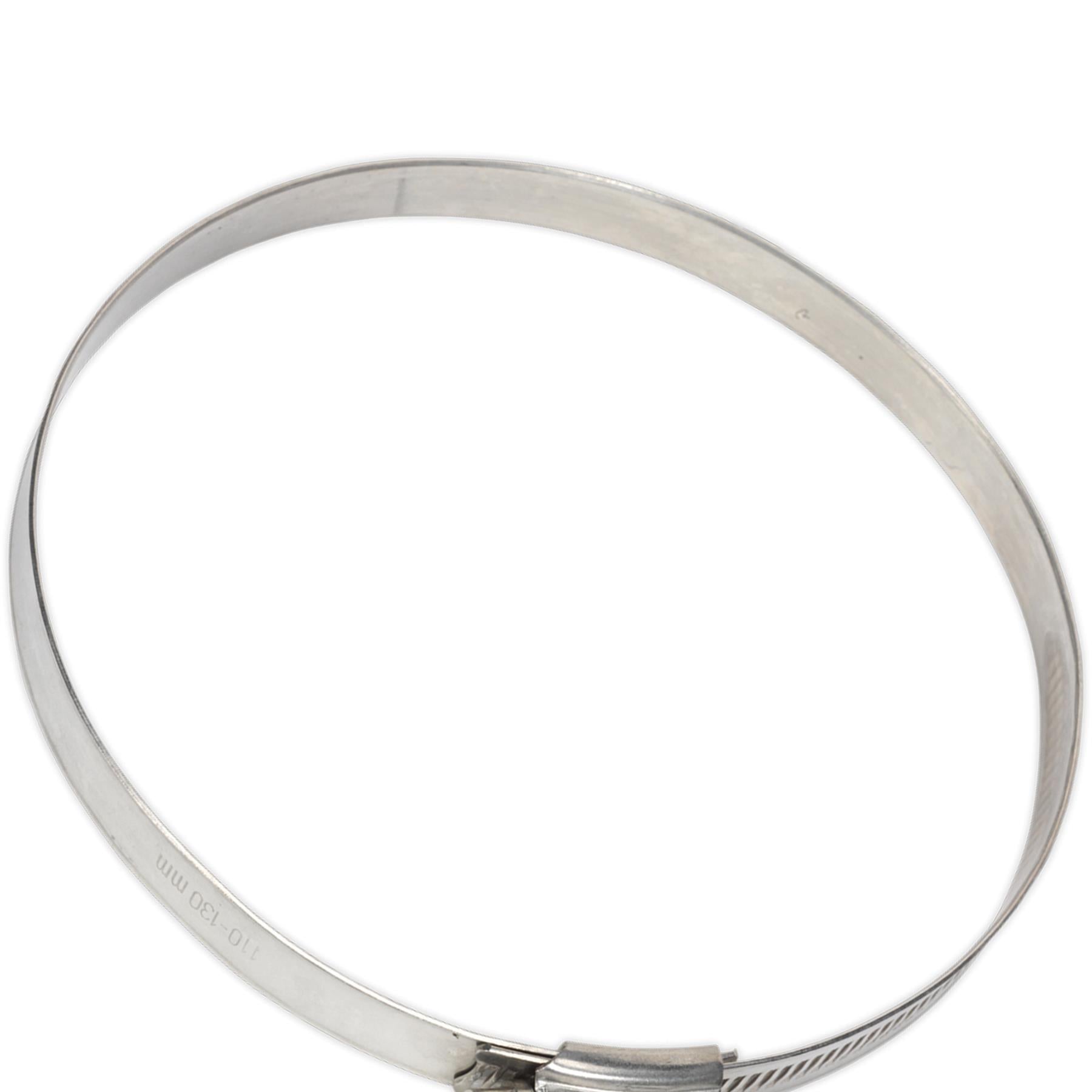 Sealey Hose Clip Stainless Steel 110-130mm Pack of 5