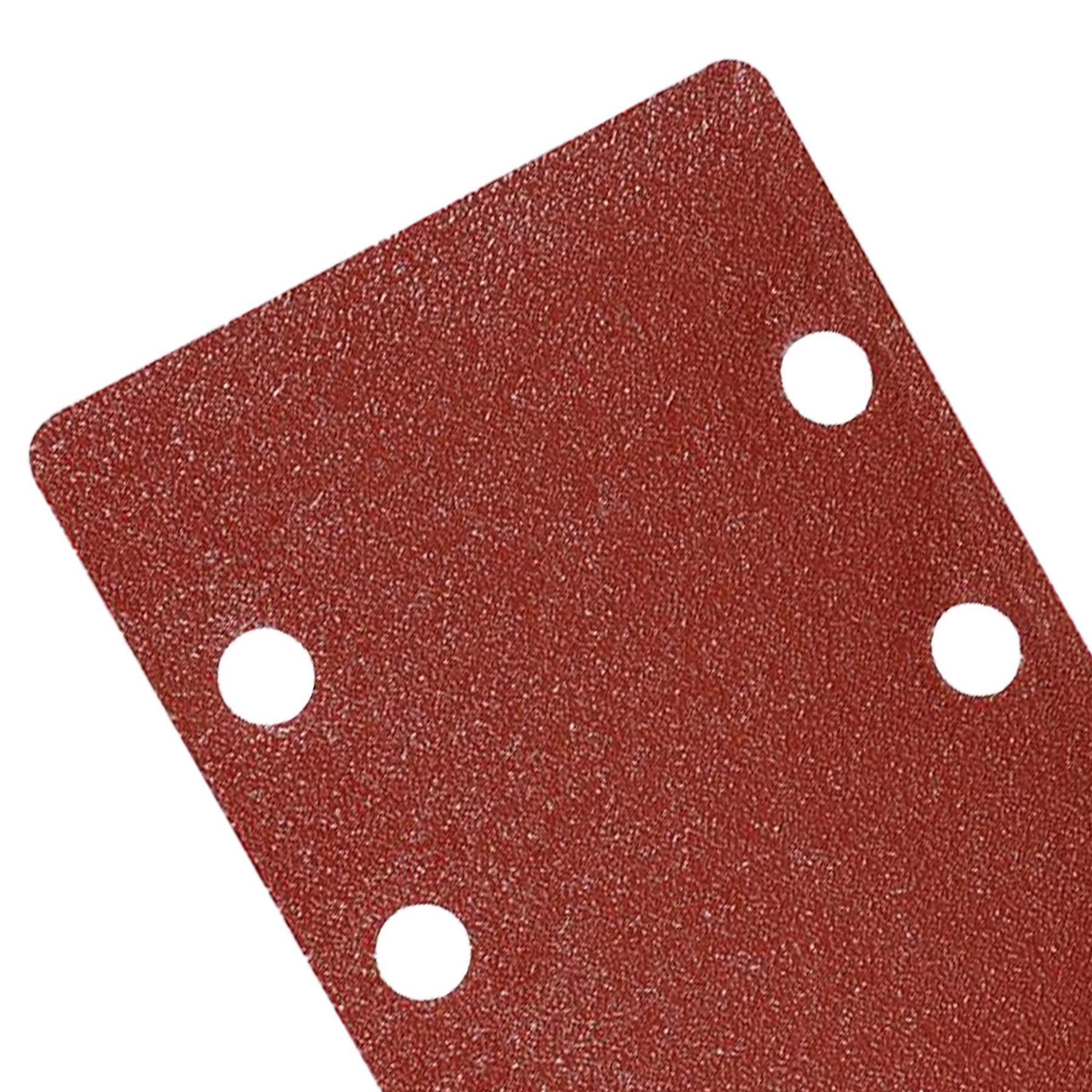 20 x 1/3 Punched Sanding Sheets, 93 x 190mm Sandpaper Pads Sander Hook and Loop 240 Grit