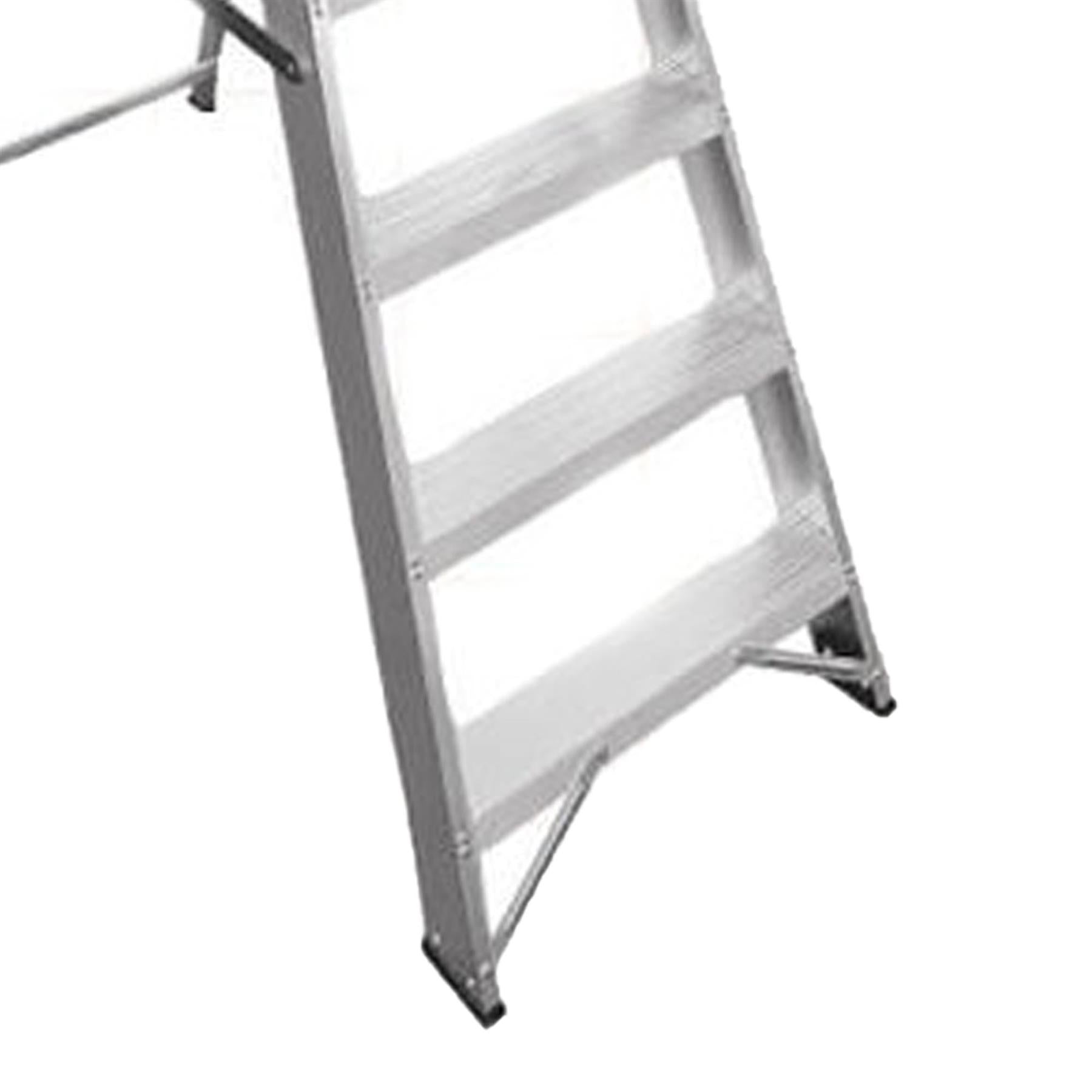 Dapetz Aluminium 10 Tread Platform Step Ladder 3.07m, Heavy Duty, Made In Uk