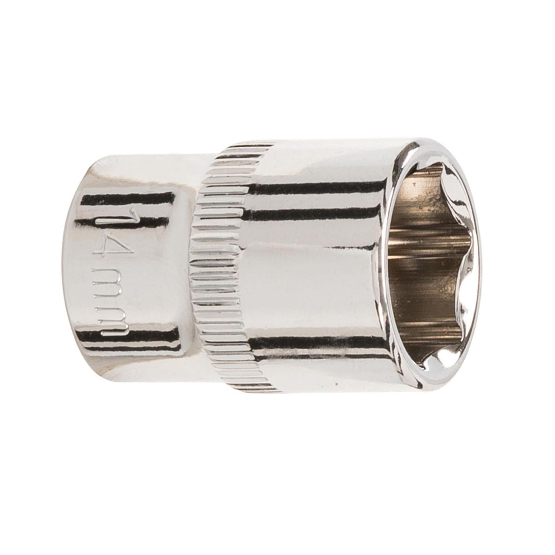 Socket 3/8" Drive Metric Hex Square 14mm Individual Hex Polished Crv Tool