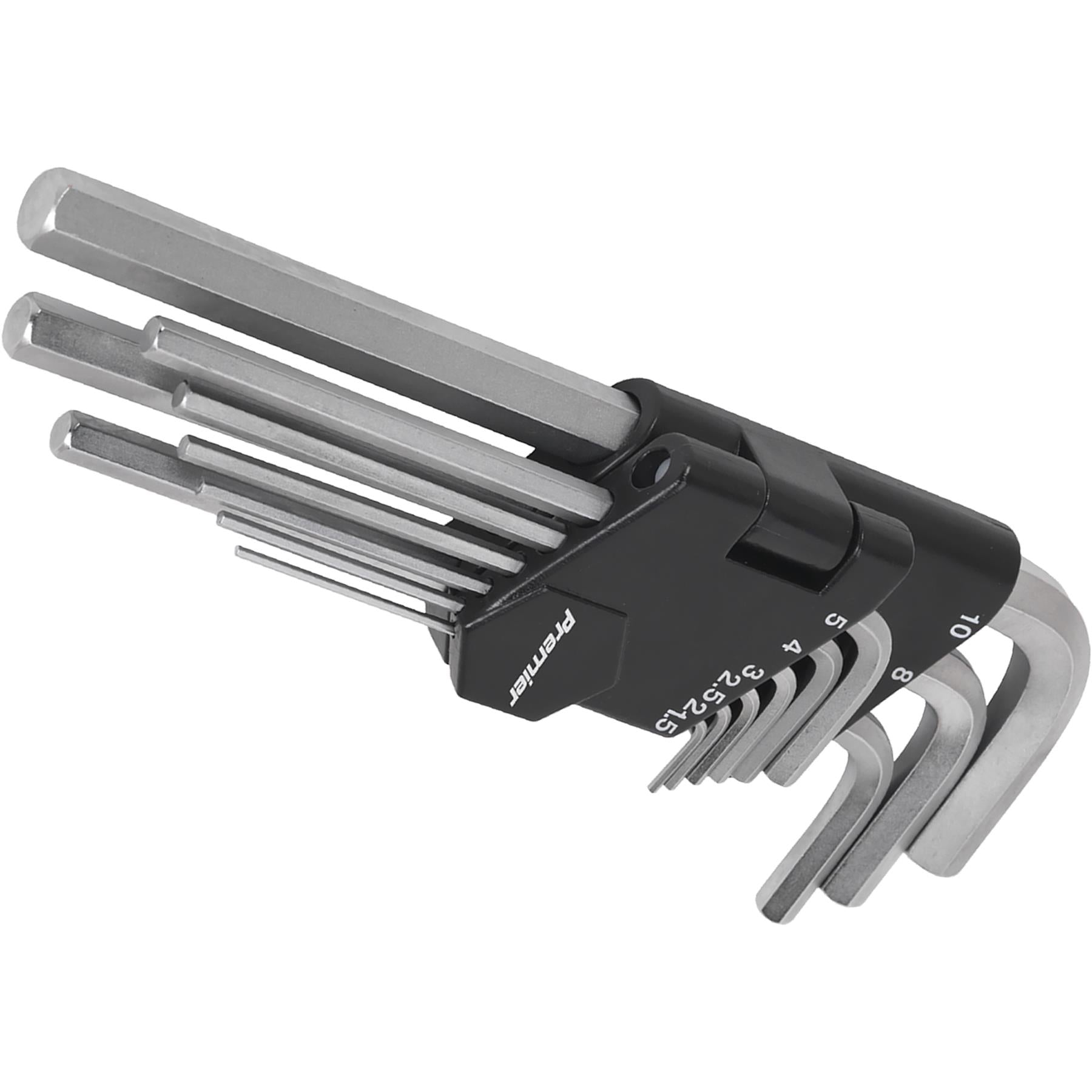 Sealey Hex Key Set 9pc Long Metric