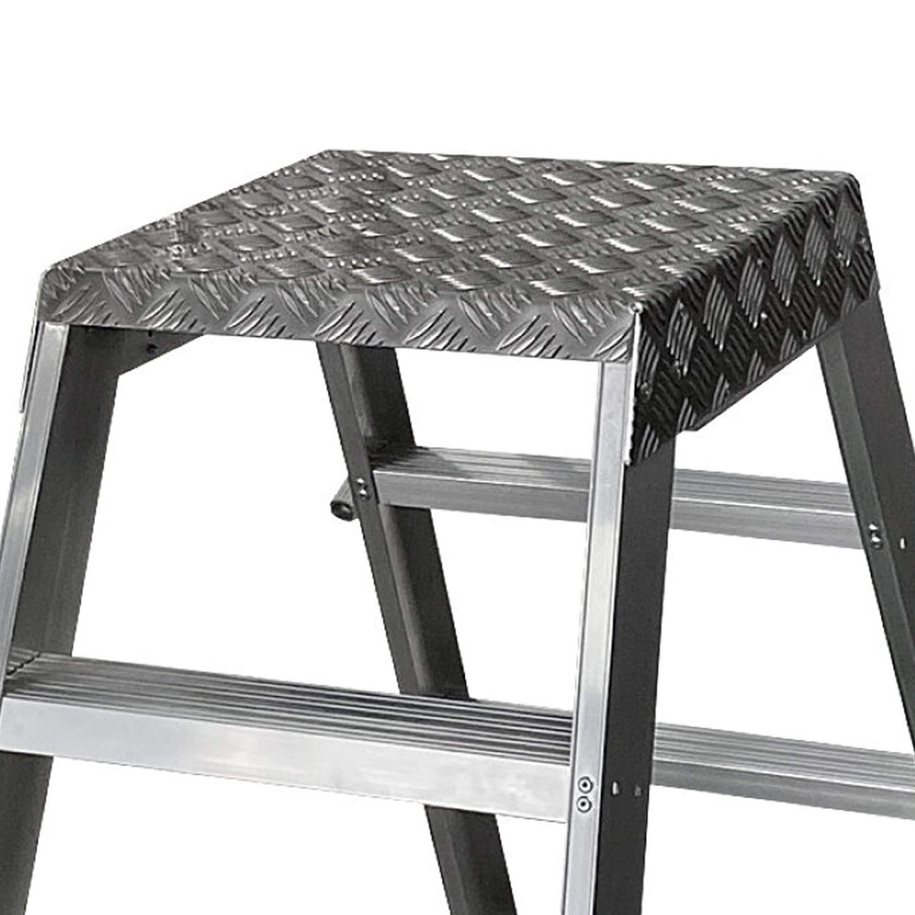 Dapetz Aluminium 6 Tread Double Sided Machine Step Ladder, 150 Kg, Made In Uk