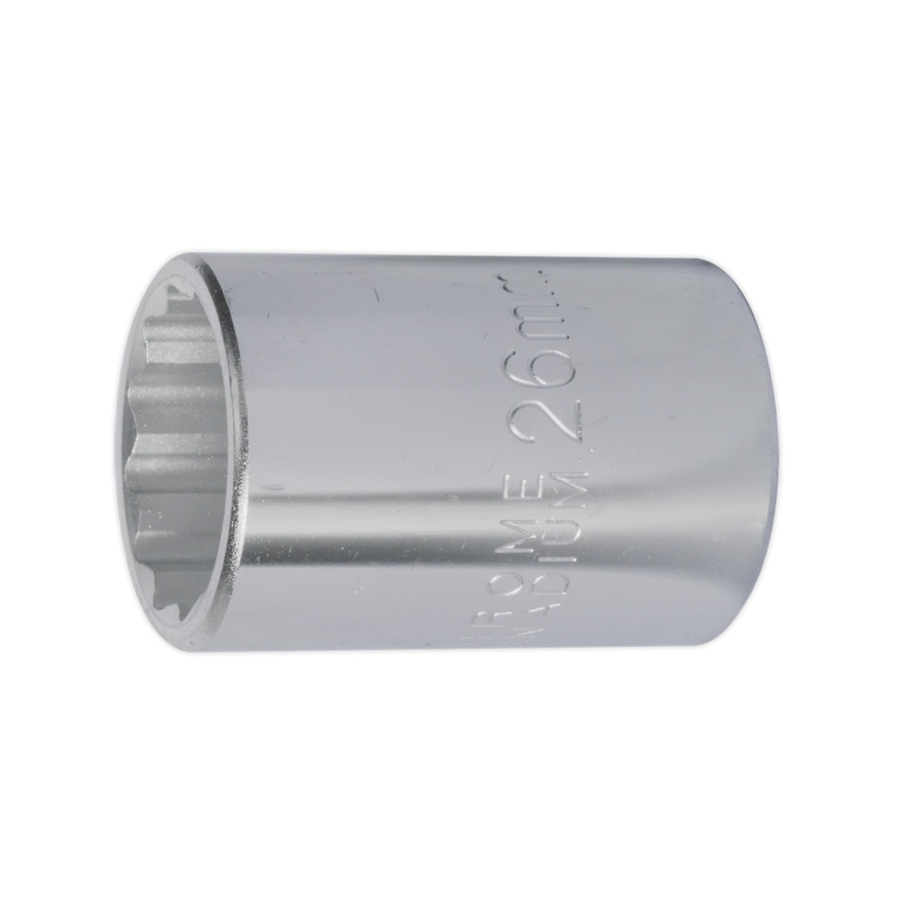 Sealey WallDrive Socket 26mm 3/4"Sq Drive