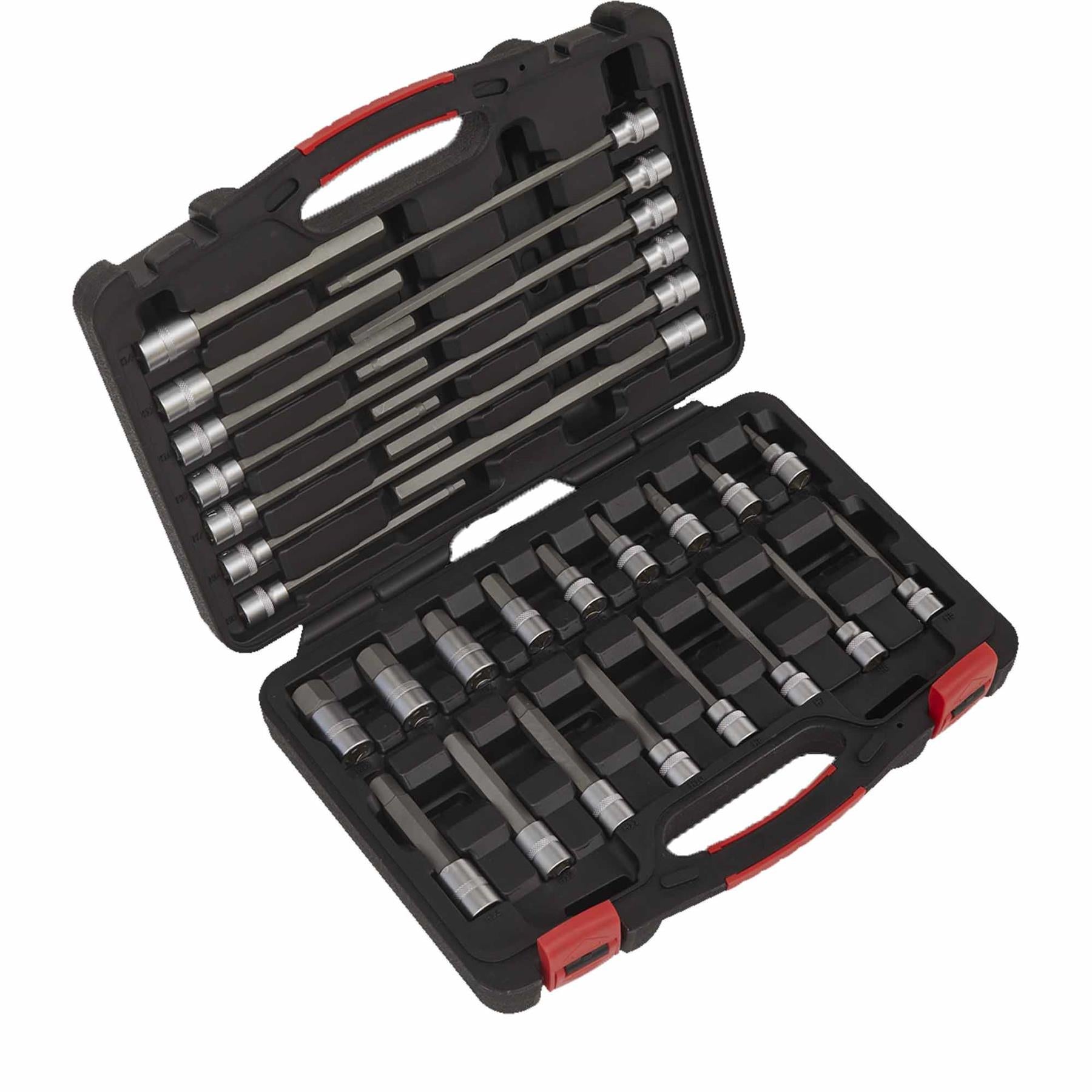 Sealey Hex Socket Bit Set 30pc 3/8"Sq Drive - Platinum Series