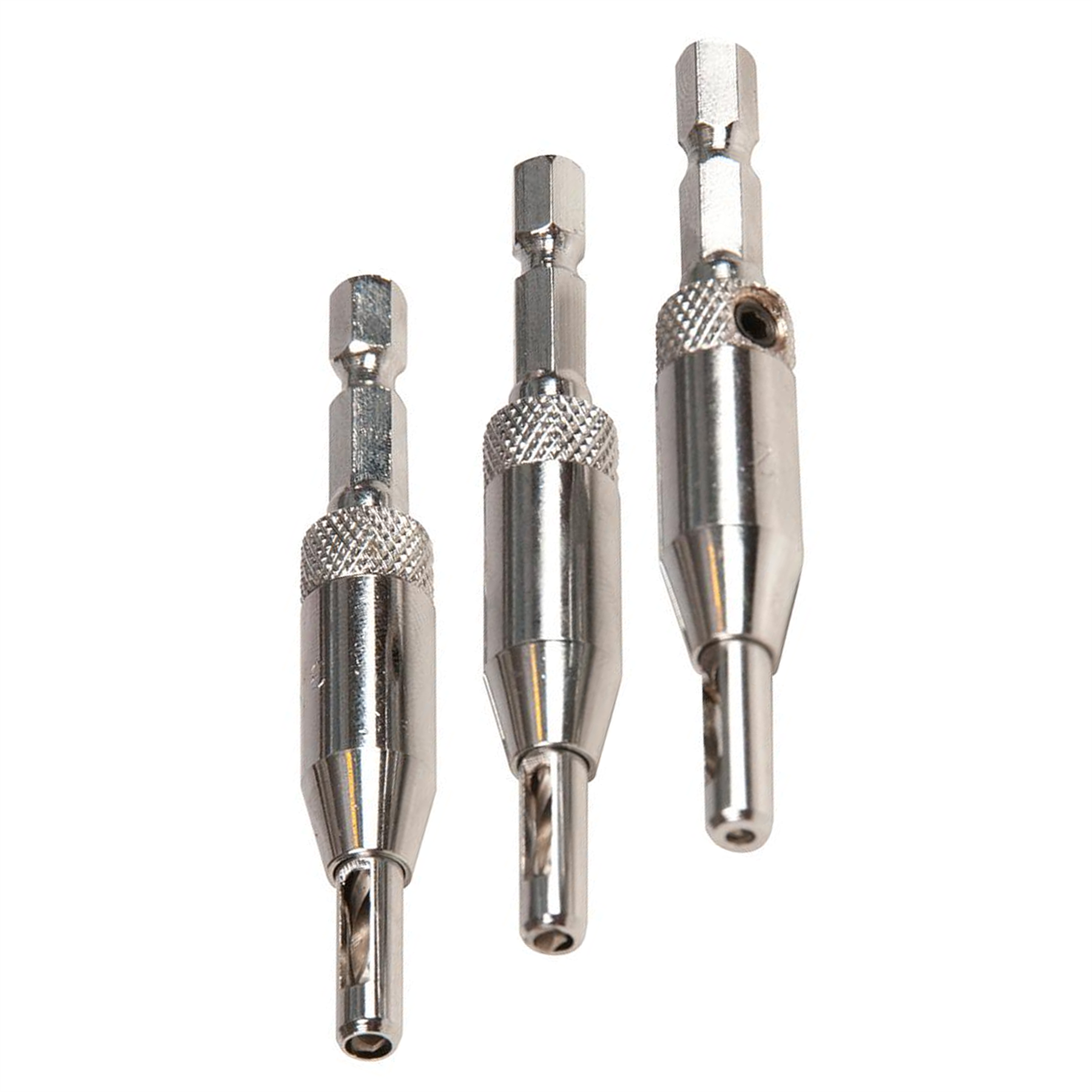 Hinge Drill Bit Set 3Pce Internal External Door Alignment Heavy Duty Tool