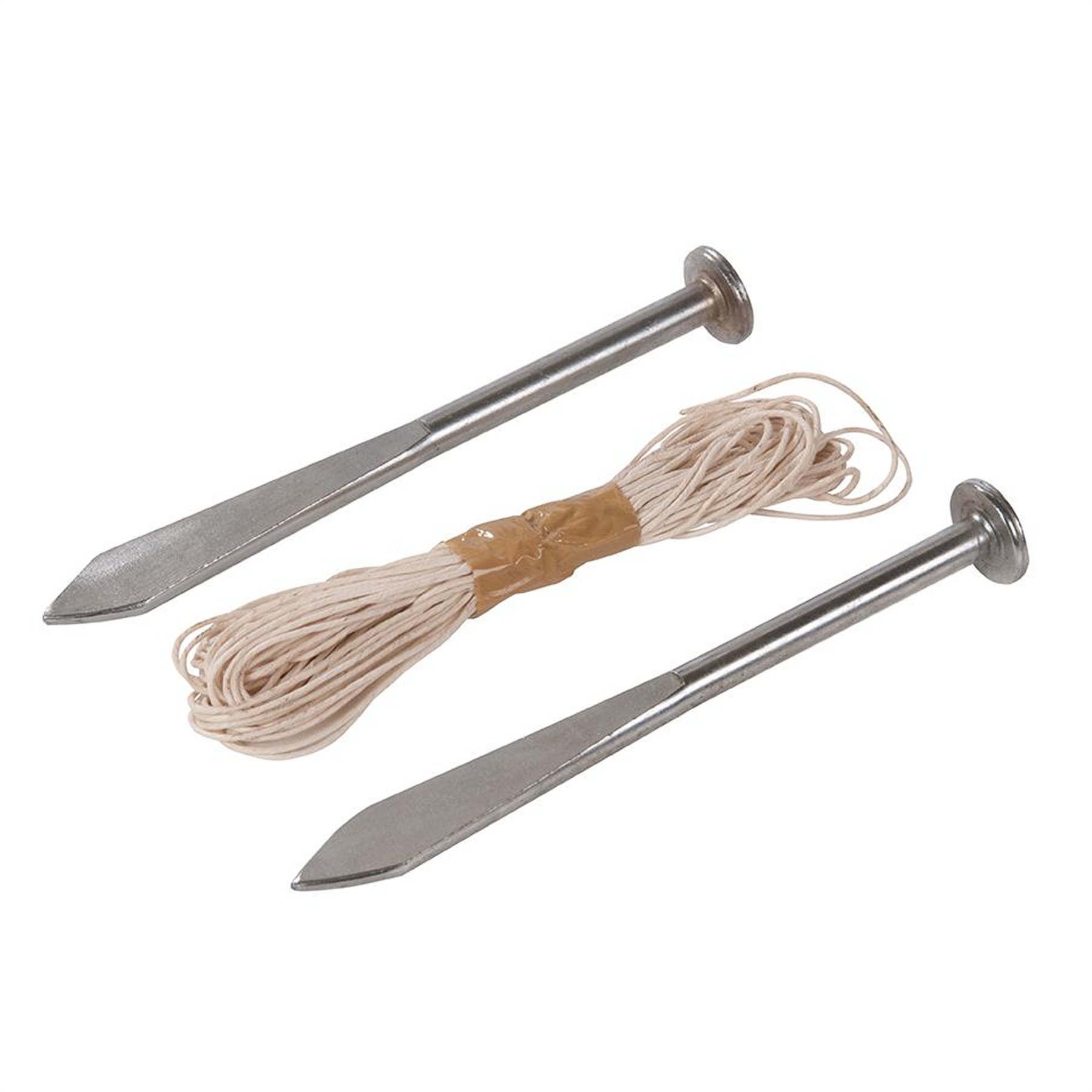 2pk Marking Brickwork Tools Pro Line Pins 160mm Taper Cord