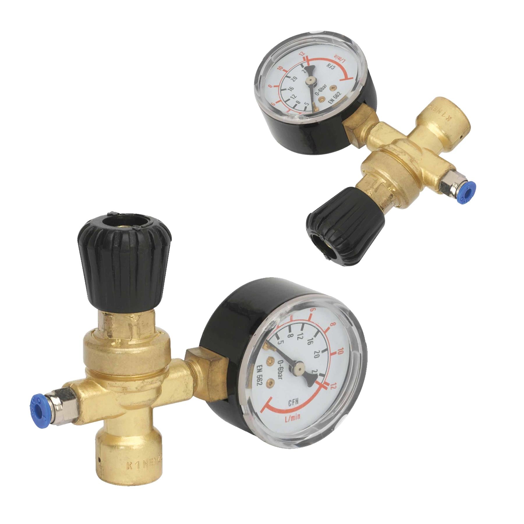 Sealey MIG Gas Regulator Disposable Cylinder 1 Gauge