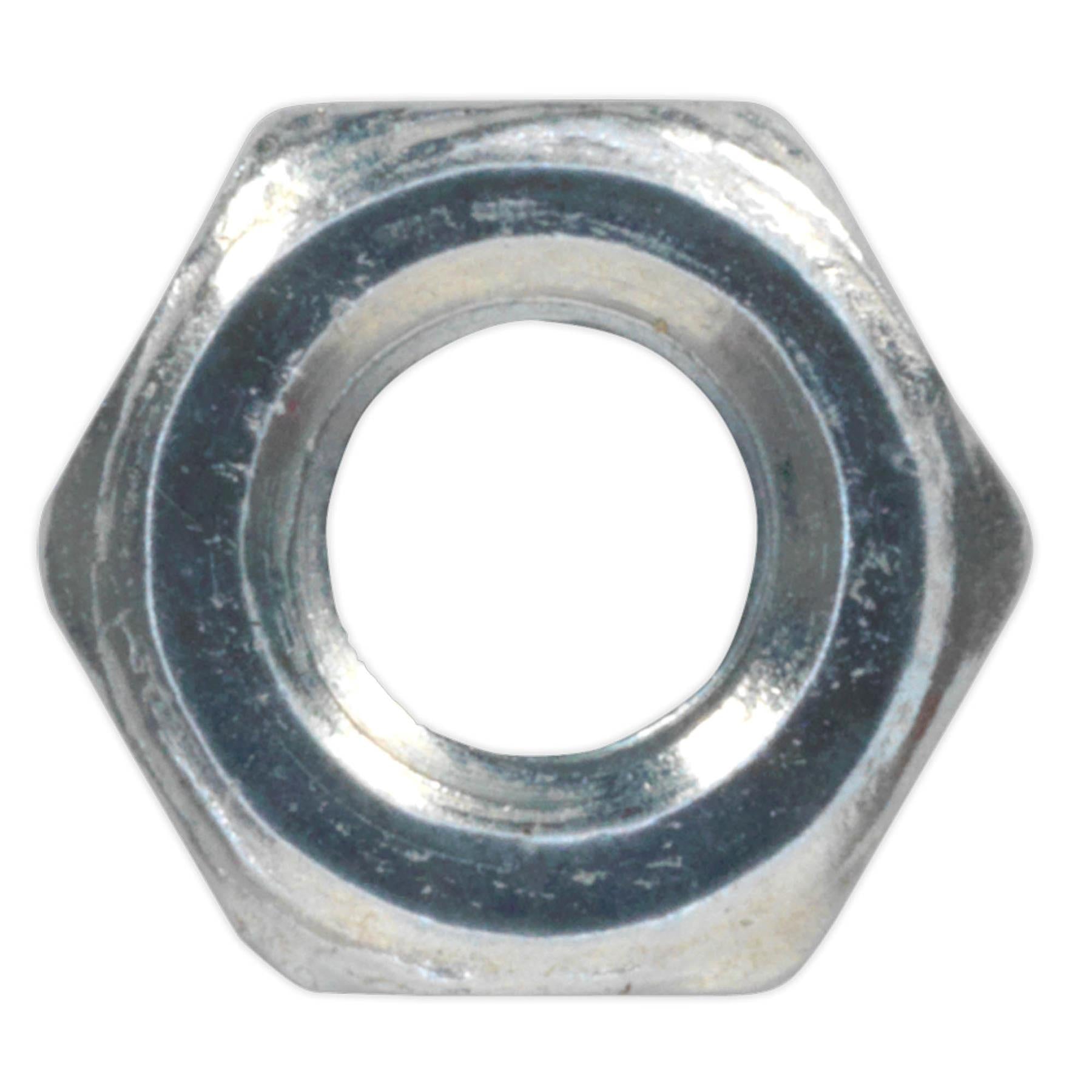Sealey Steel Nut DIN 934 - M4 - Pack of 100