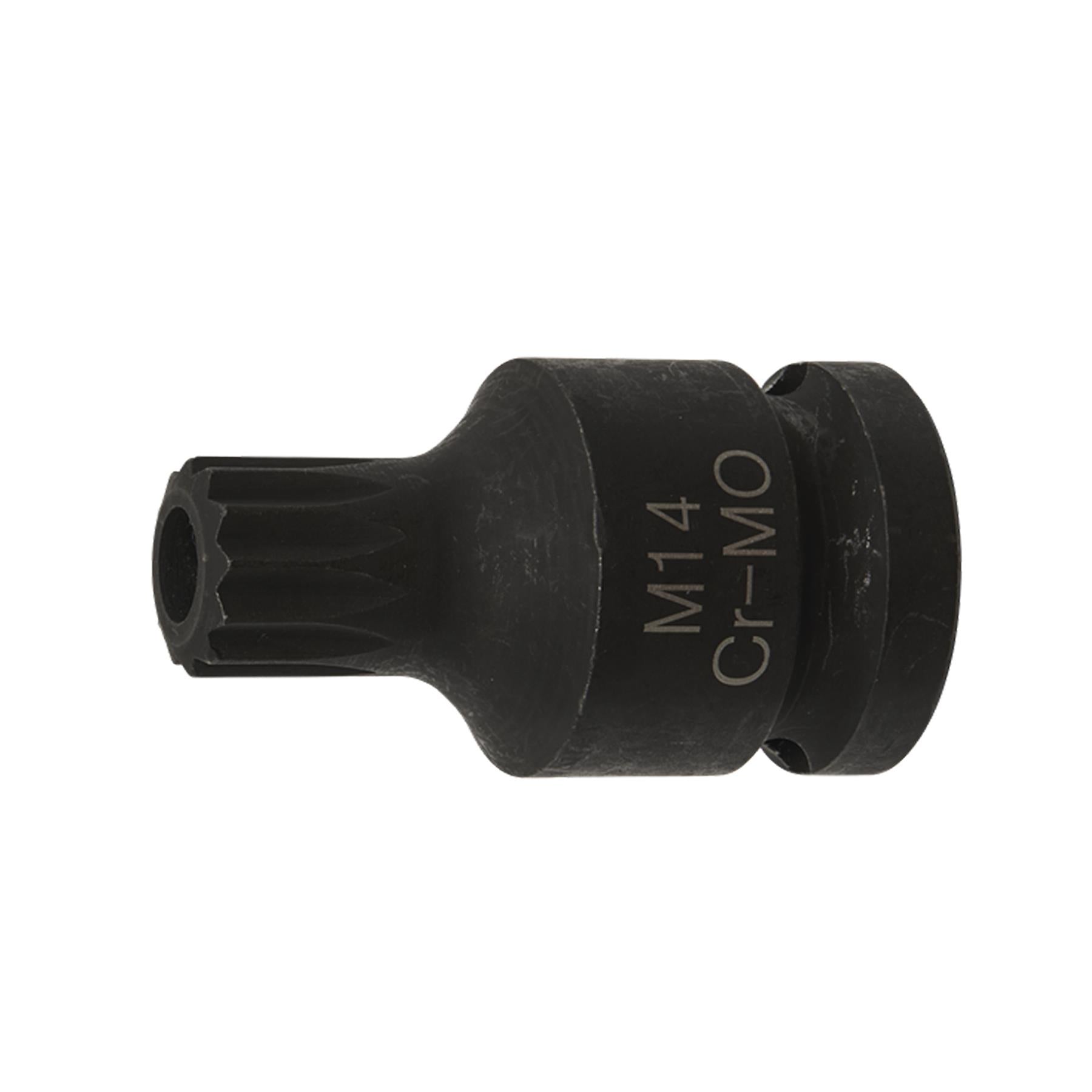 Sealey Brake Caliper Spline Bit Socket M14 1/2"Sq Drive Chrome Molybdenum