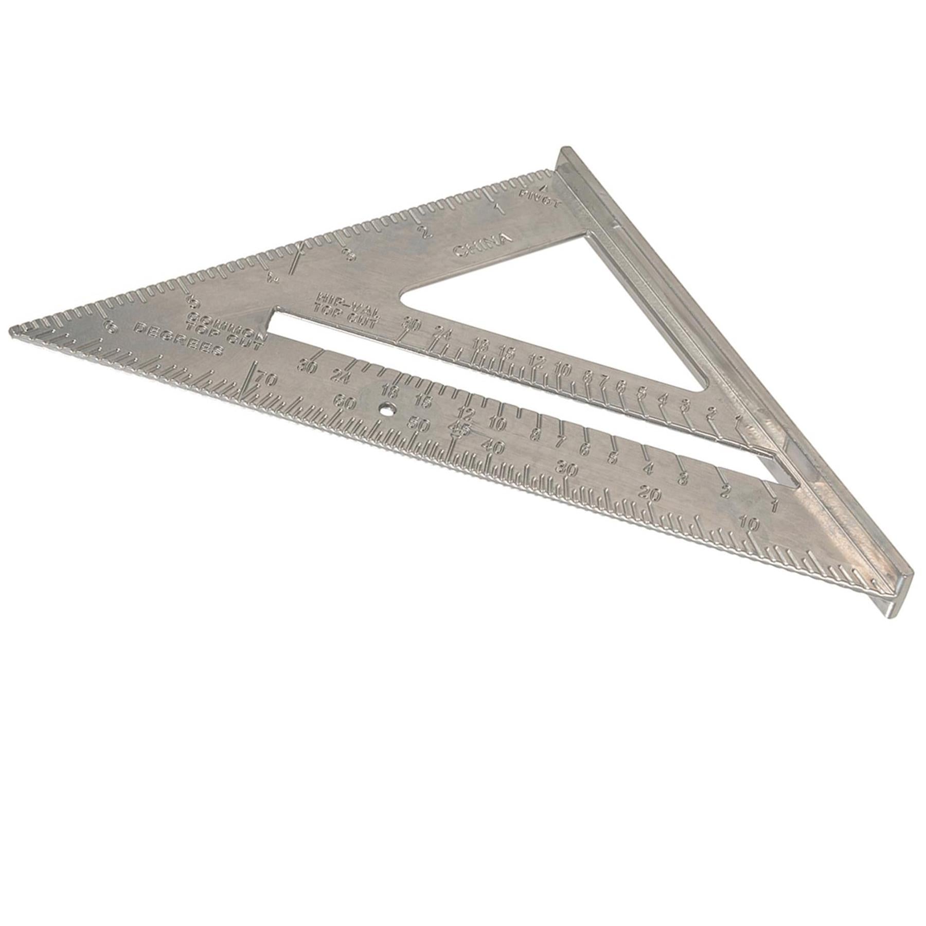 7'' Aluminium Alloy Roofing Square With Raised Imperial Graduations New