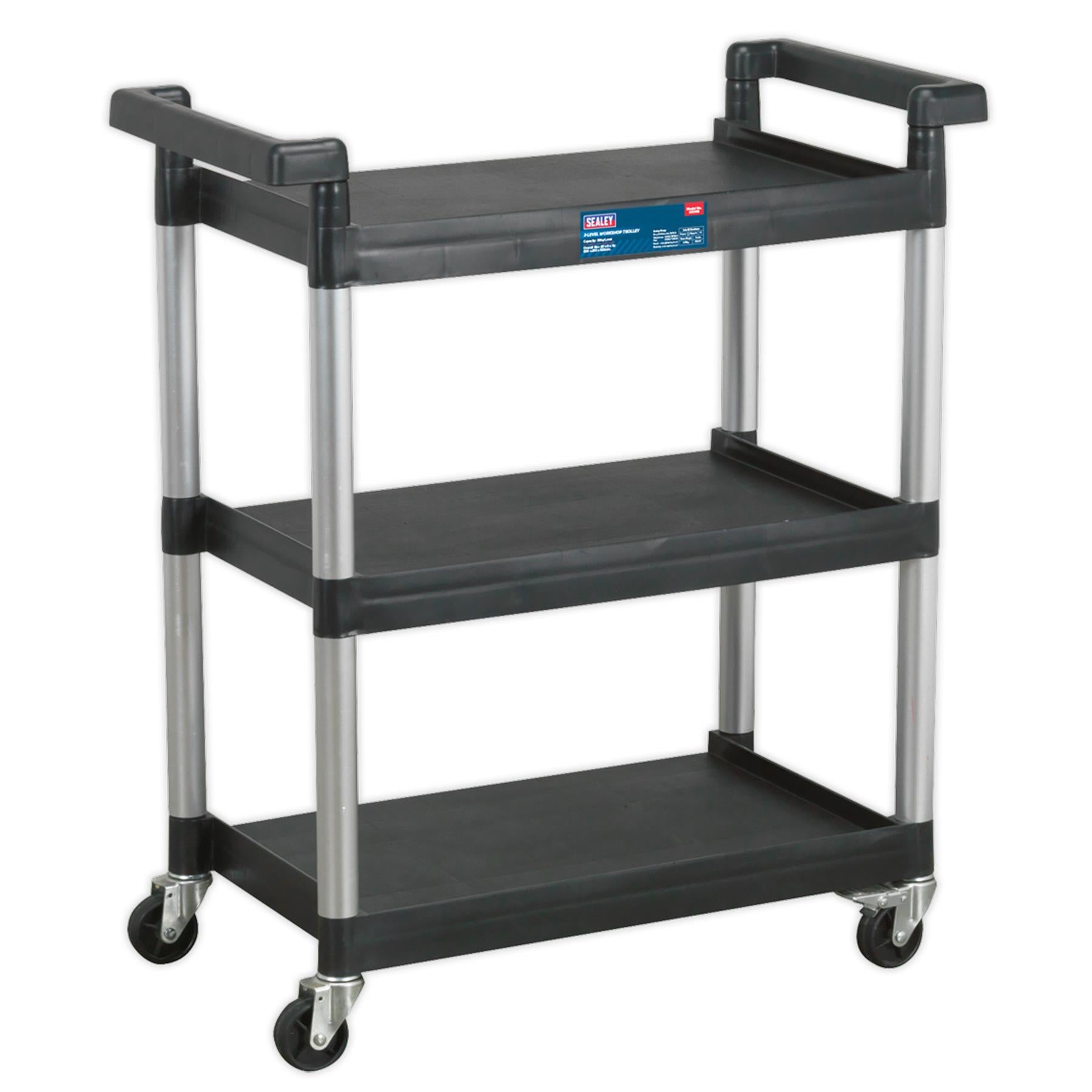 Sealey Workshop Trolley 3-Level - 3 Wall
