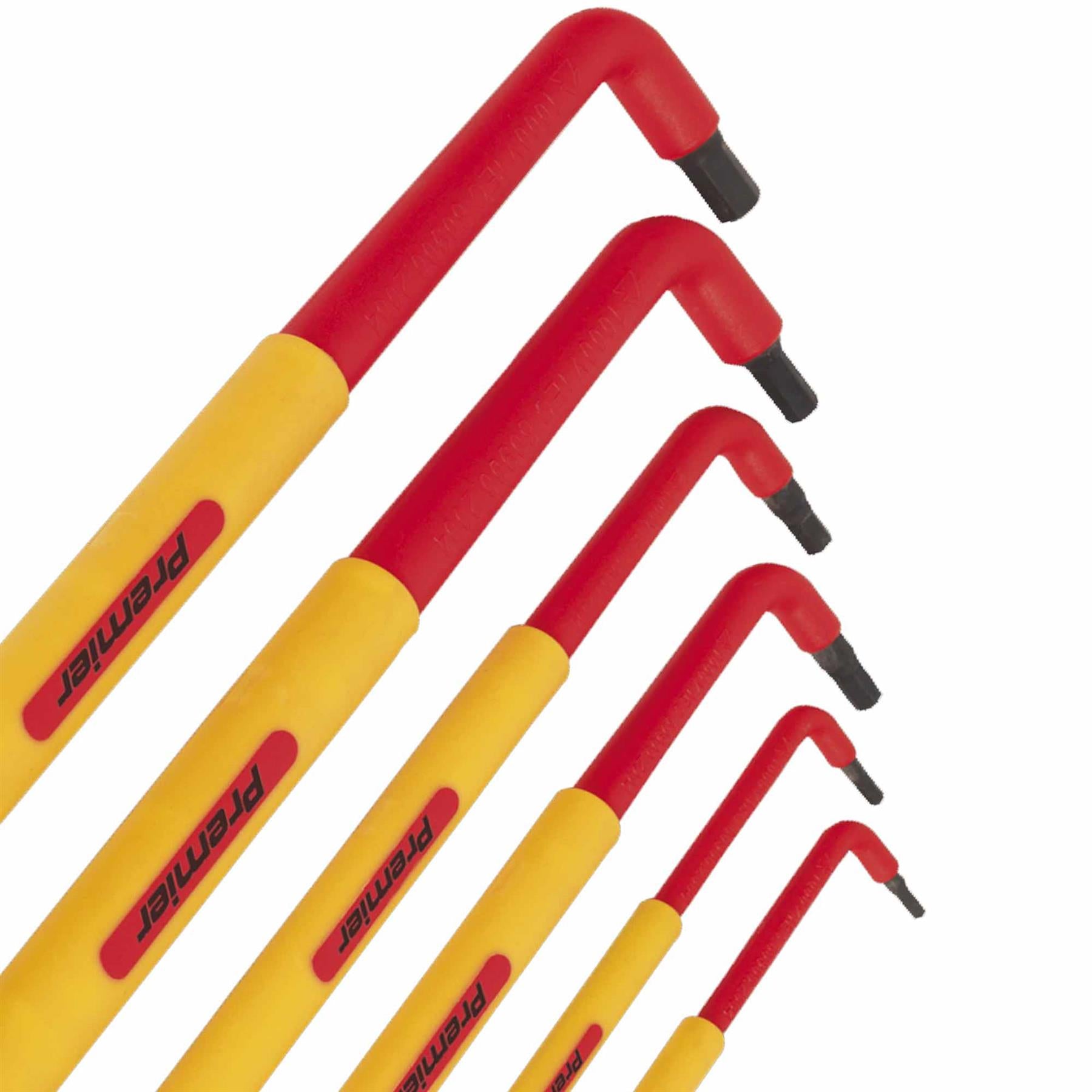 Sealey Hex Key Set 6pc Extra-Long VDE