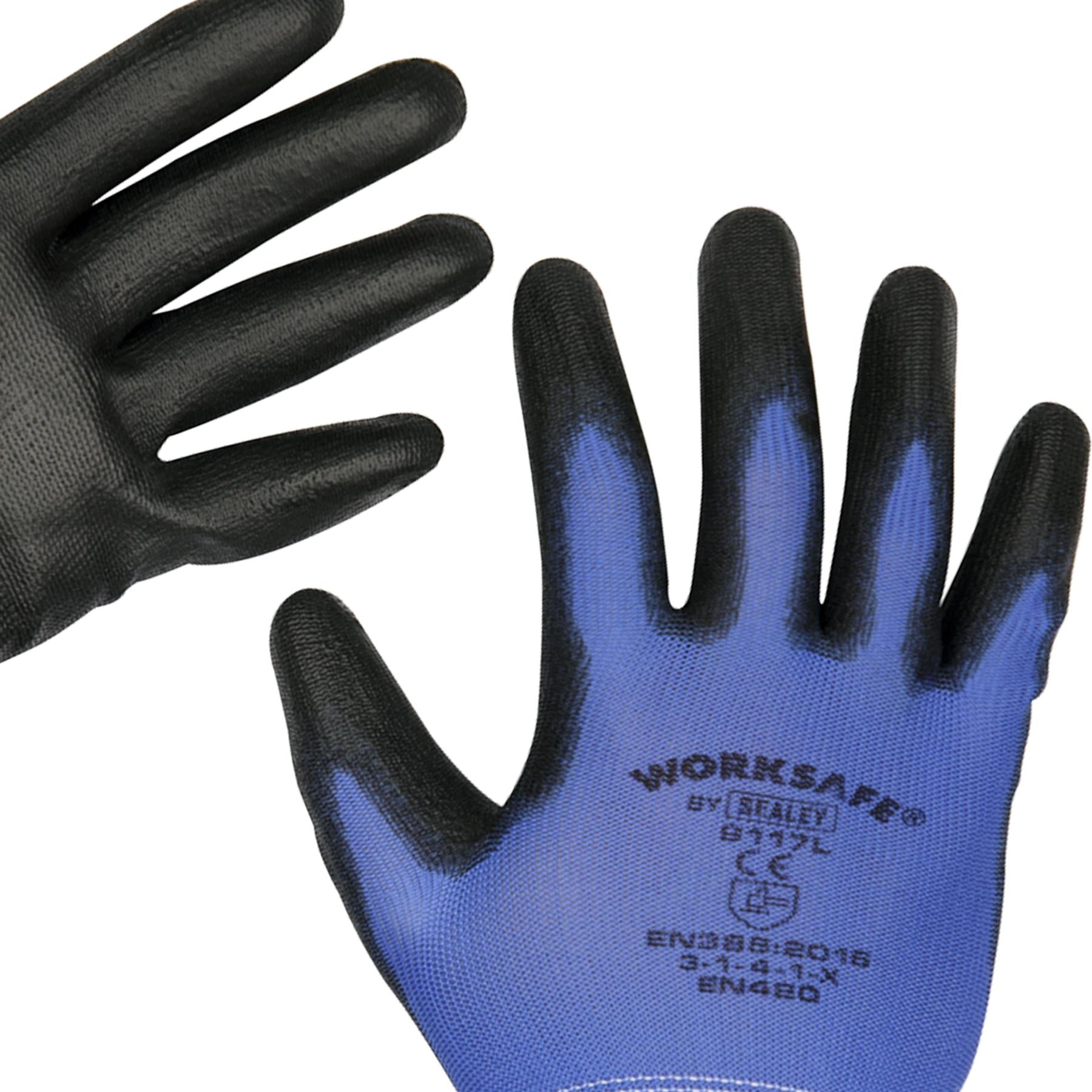 Sealey Lightweight Precision Grip Gloves (X-Large) - Pack of 6 Prs