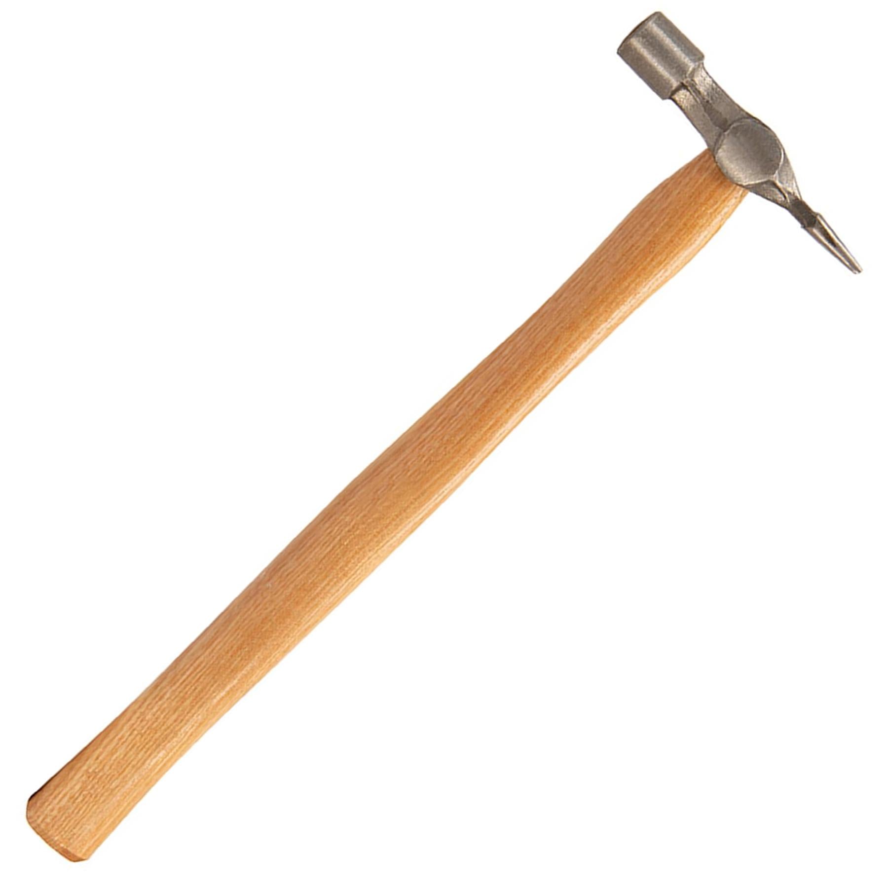 Hardwood Cross Pein Pin Hammer - 4Oz (113G) Forged Steel Polished Head