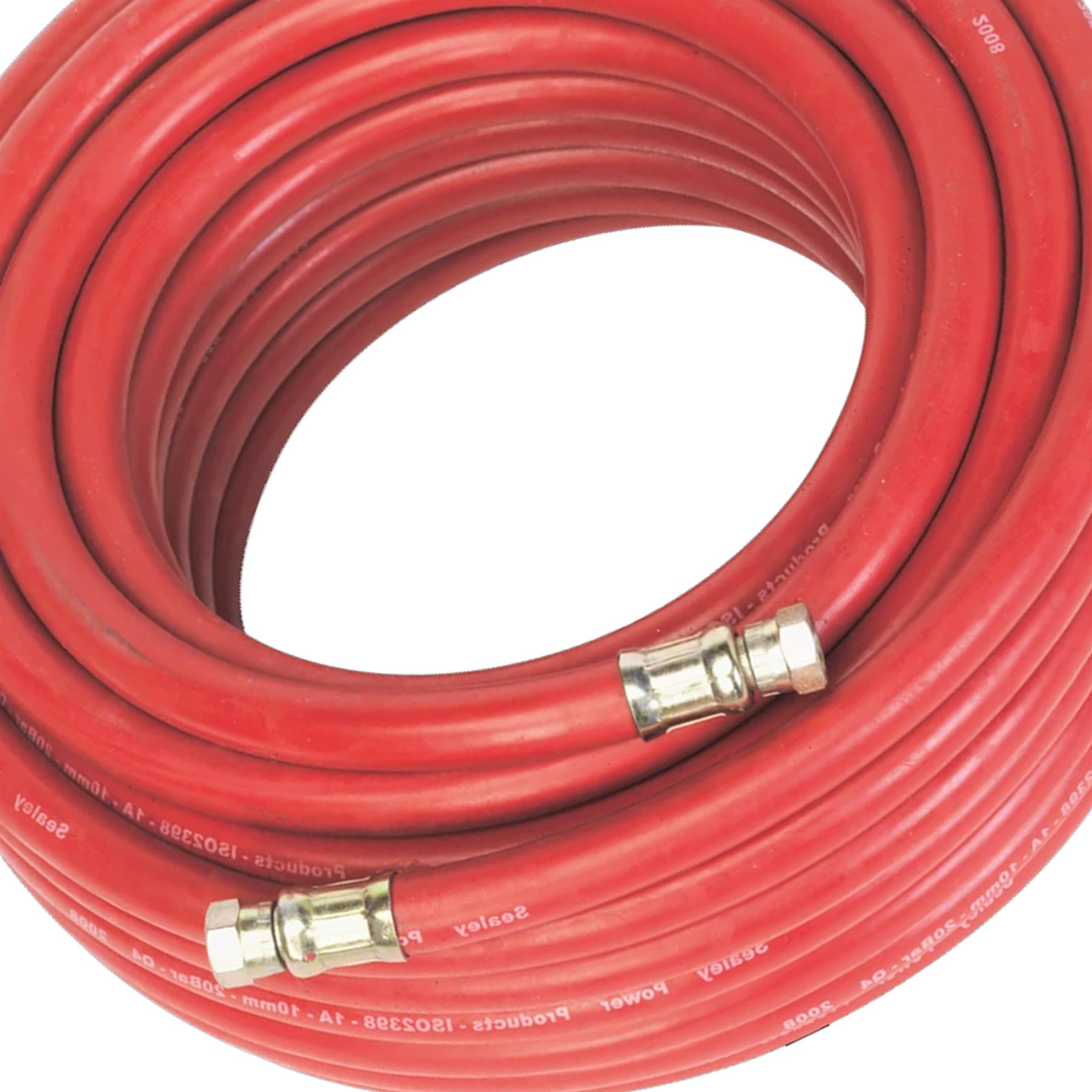 Sealey Air Hose 20m x 10mm with 1/4"BSP Unions