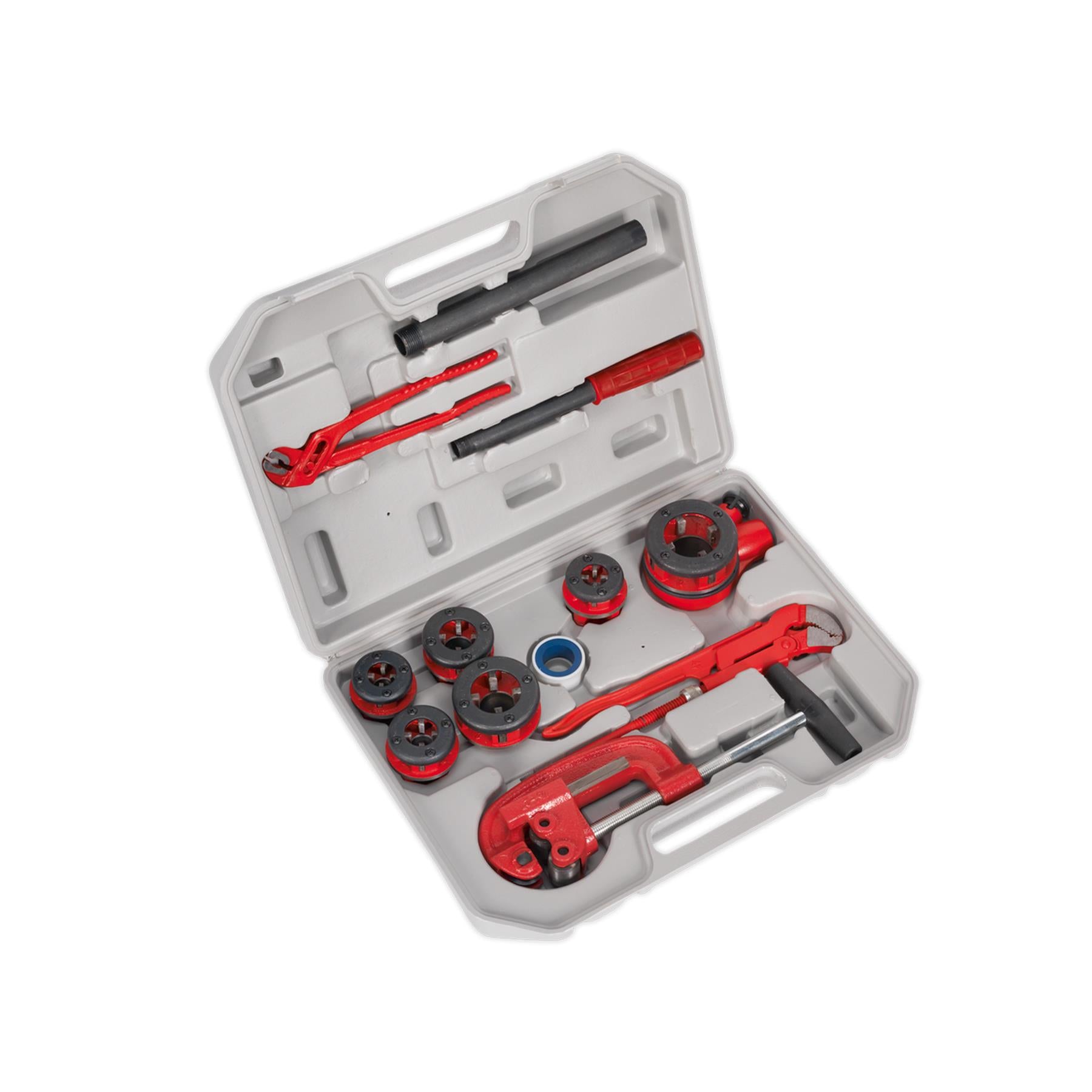 Sealey Pipe Threading Kit 1/4" - 1-1/4"BSPT Lightweight Fast Interchange