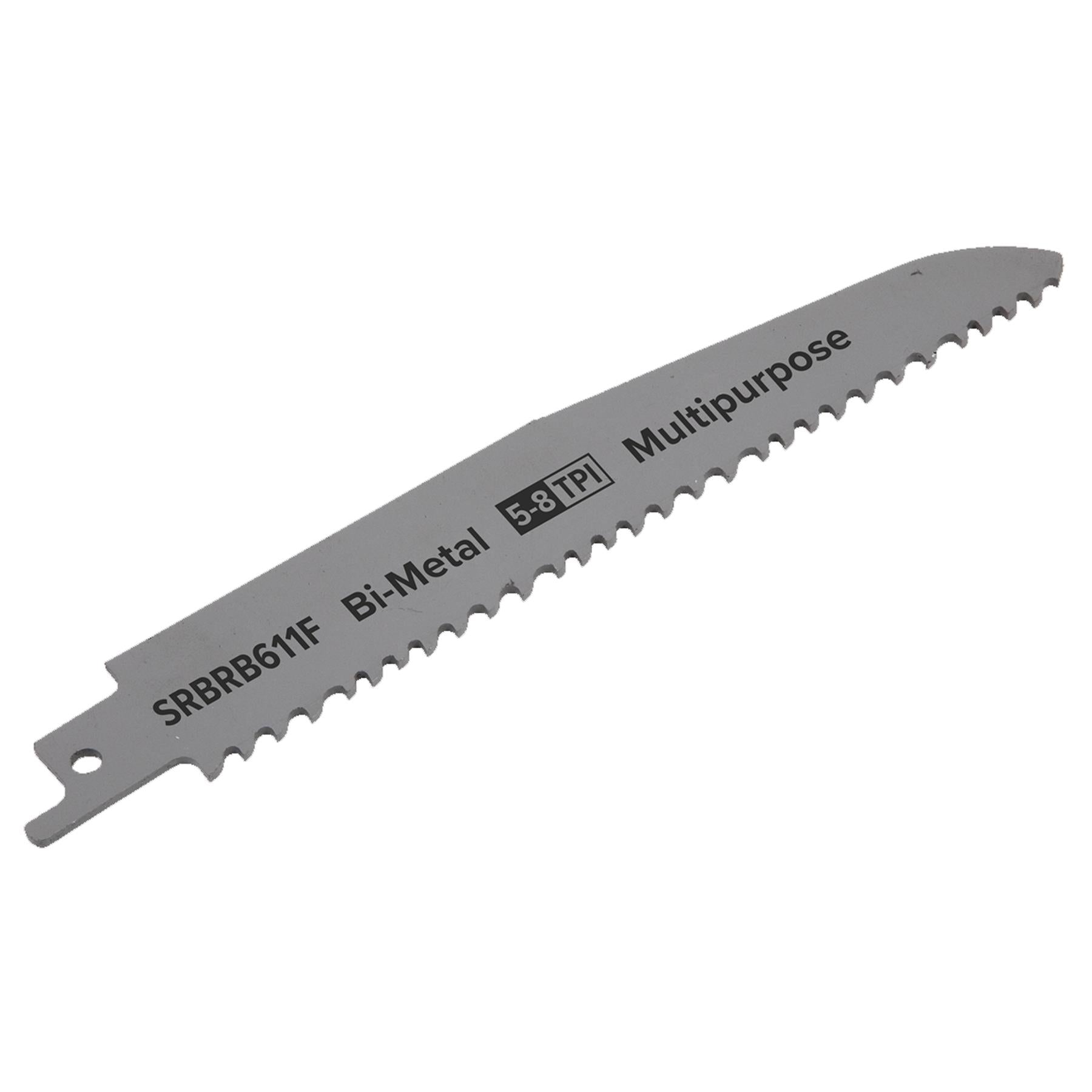 Sealey Reciprocating Saw Blade Multipurpose 150mm 5-8tpi-Pack of 5