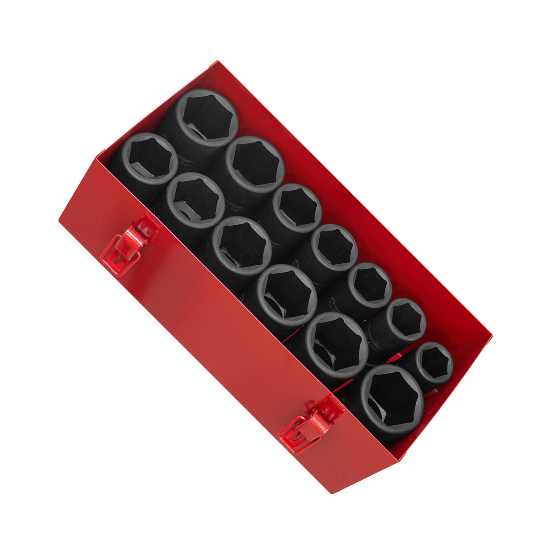 Sealey Impact Socket Set 13pc Deep 3/4"Sq Drive Metric/Imperial