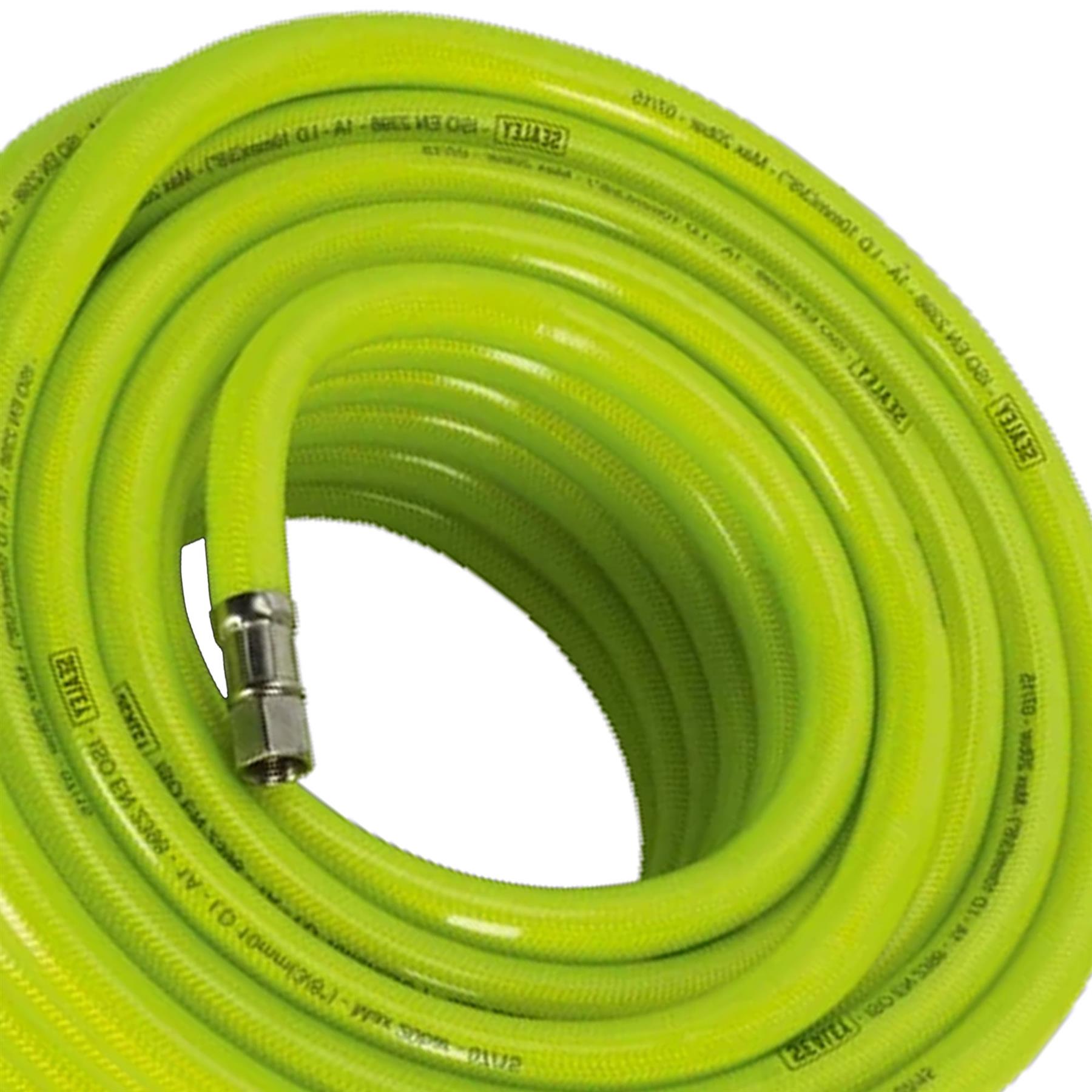 Sealey Air Hose High-Visibility 20m x 10mm with 1/4"BSP Unions