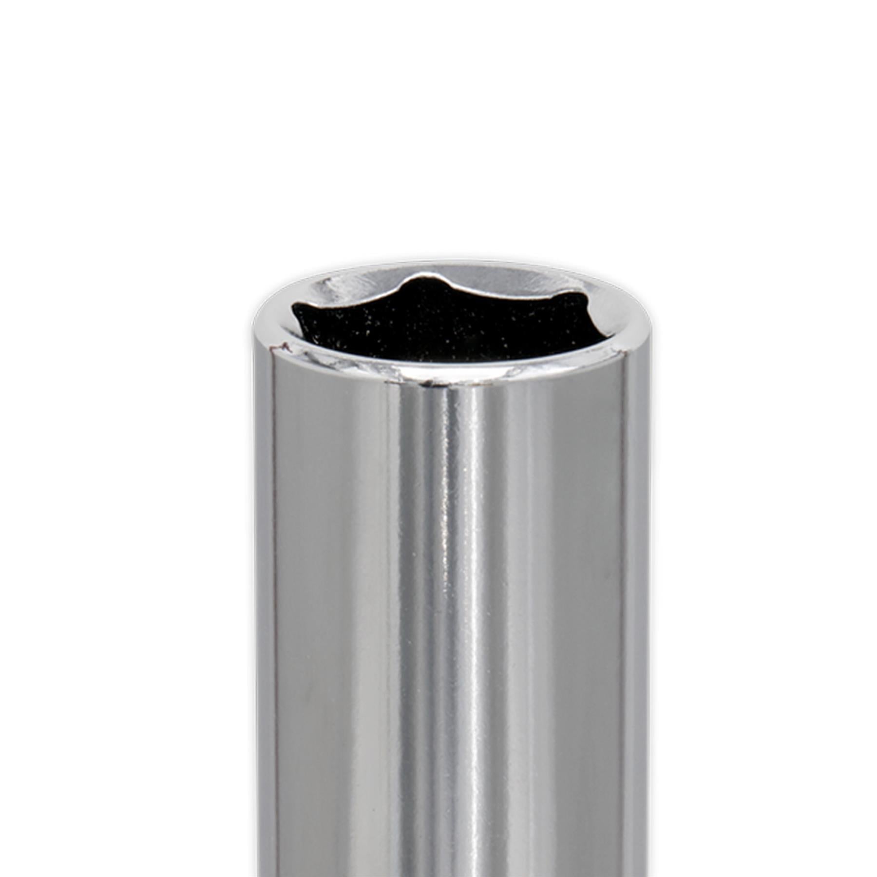 Sealey WallDrive Socket 15mm Deep 1/2"Sq Drive Carbon Steel