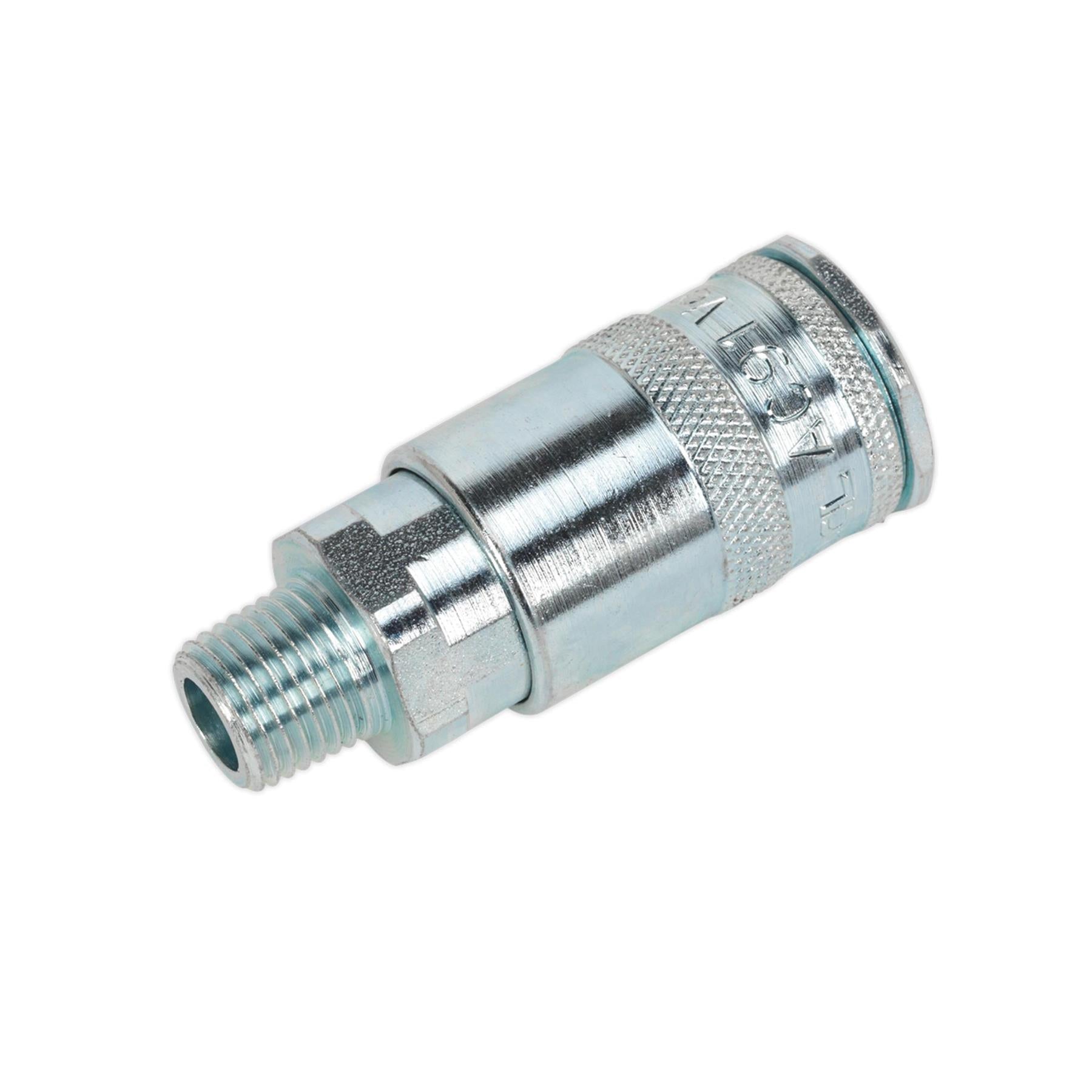 Sealey Male 1/4"BSPT Coupling Body Air Coupler Compressor Connector Pack of 5