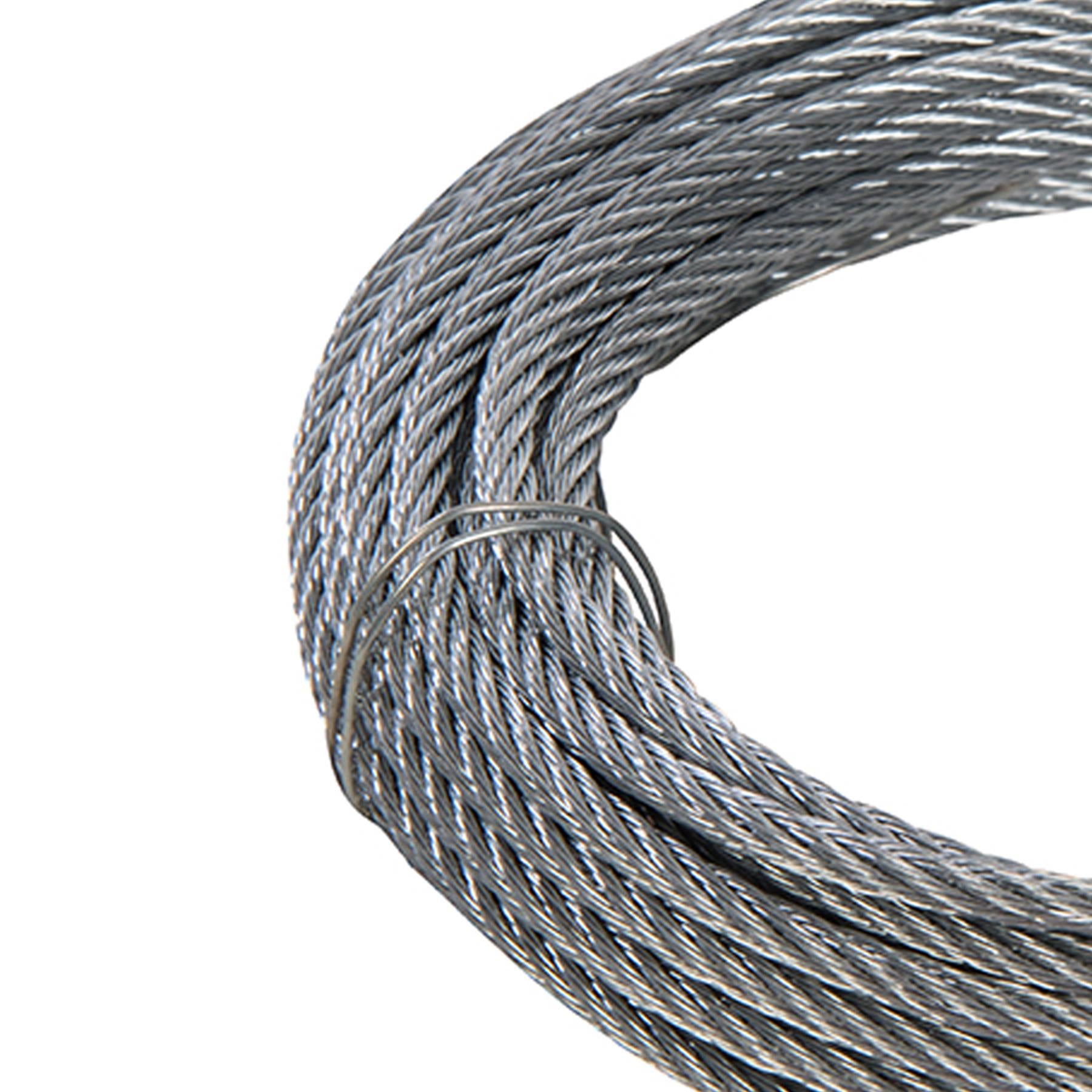Galvanised Wire Rope - 6mm X 10M Zinc Plated Corrosion Resistant & Weatherproof
