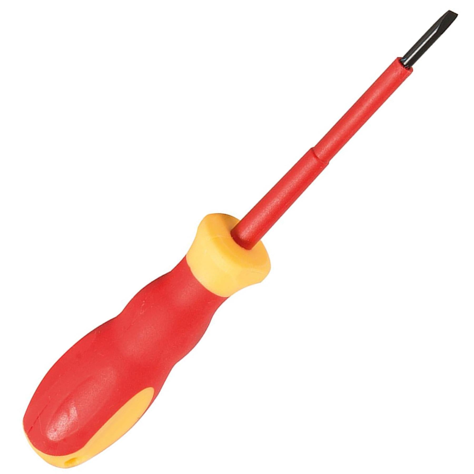 VDE Soft-Grip Electricians Screwdriver Slotted Ergonomic Handles 0.5 x 3 x 75mm