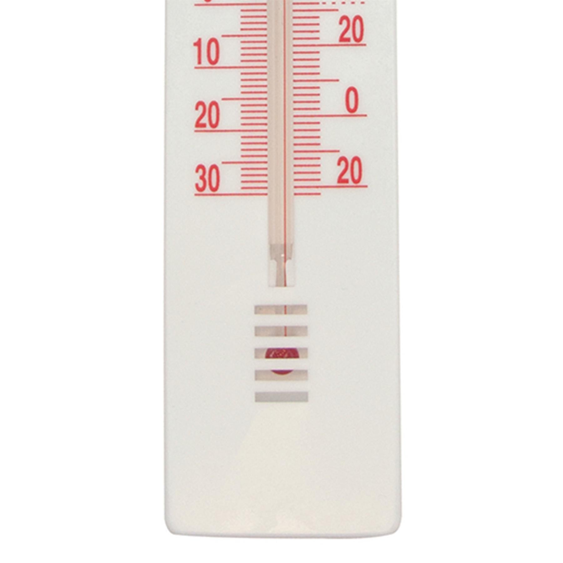 Wall Thermometer 200mm Lightweight Celsius And Fahrenheit Indoor Outdoor
