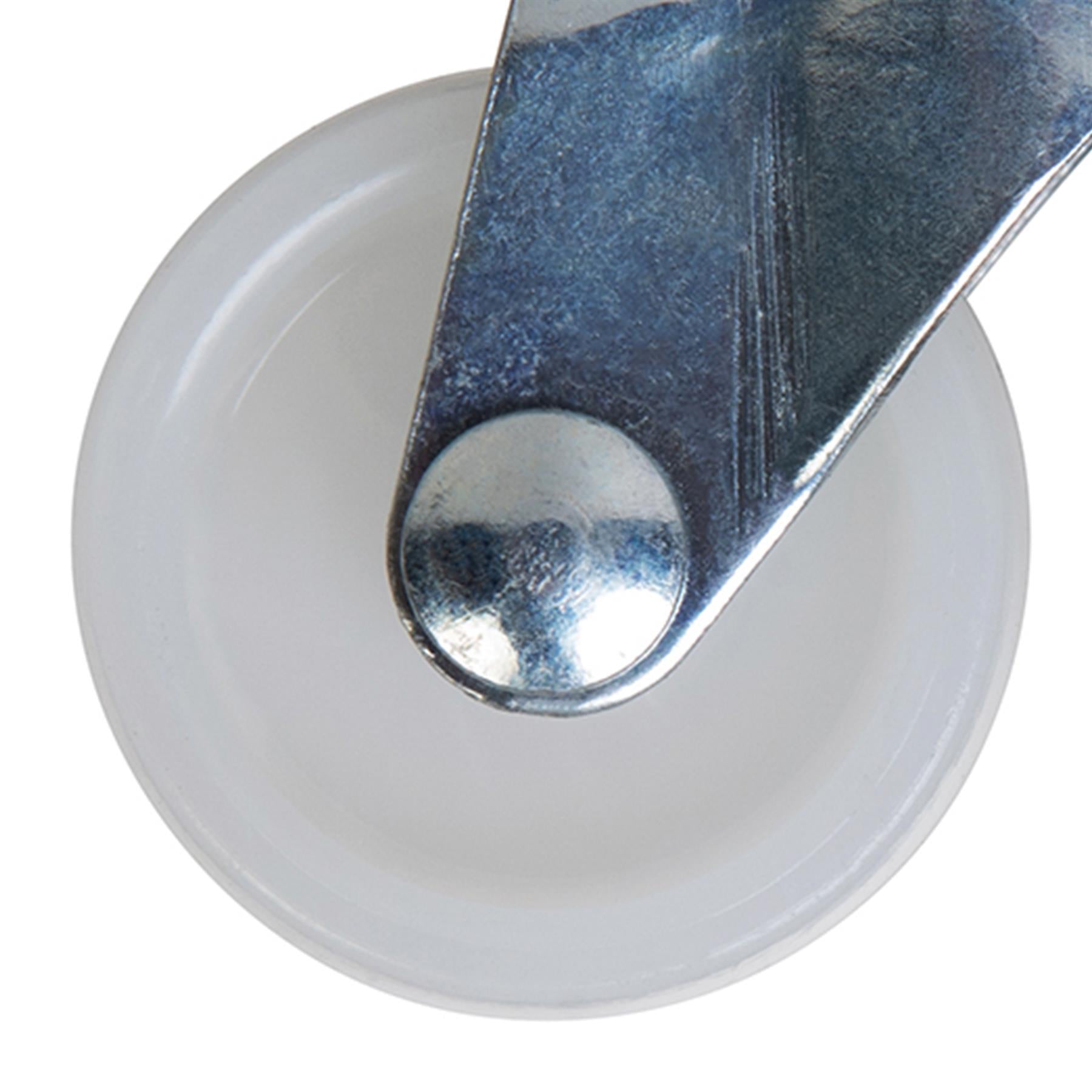 4Pk Light Duty Swivel Castors 31mm Castors & Swivel Action