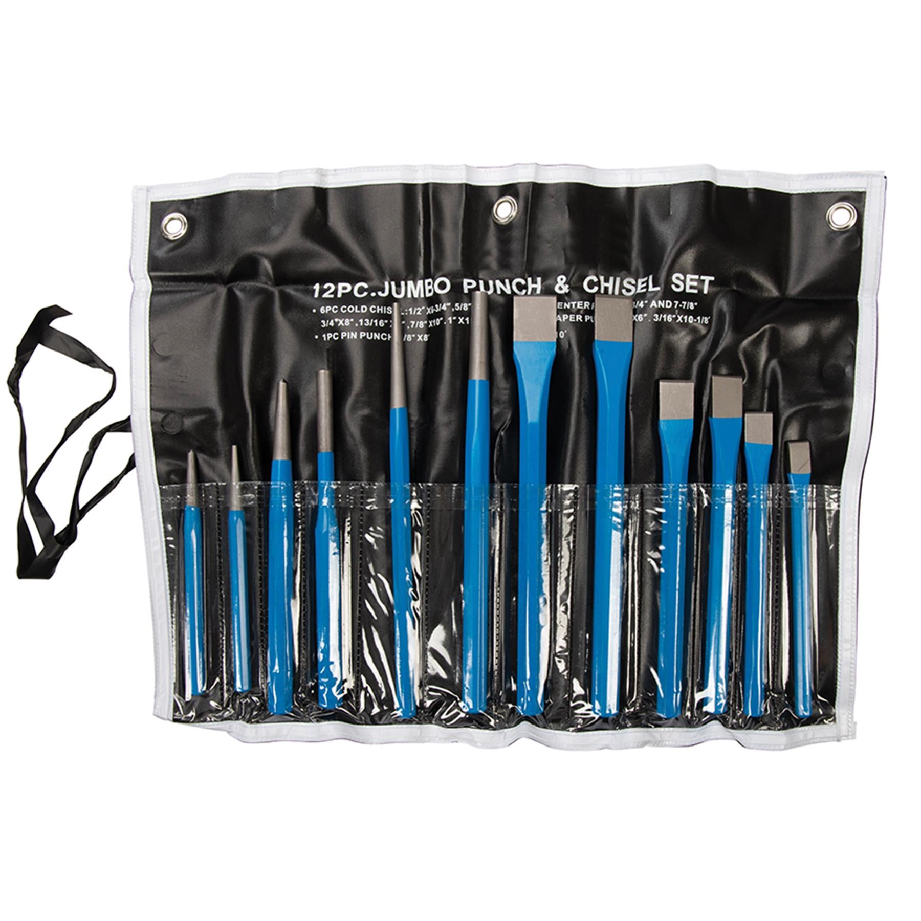 Punch & Chisel Set 12 PC Mechanical Engineering Woodwork Carving