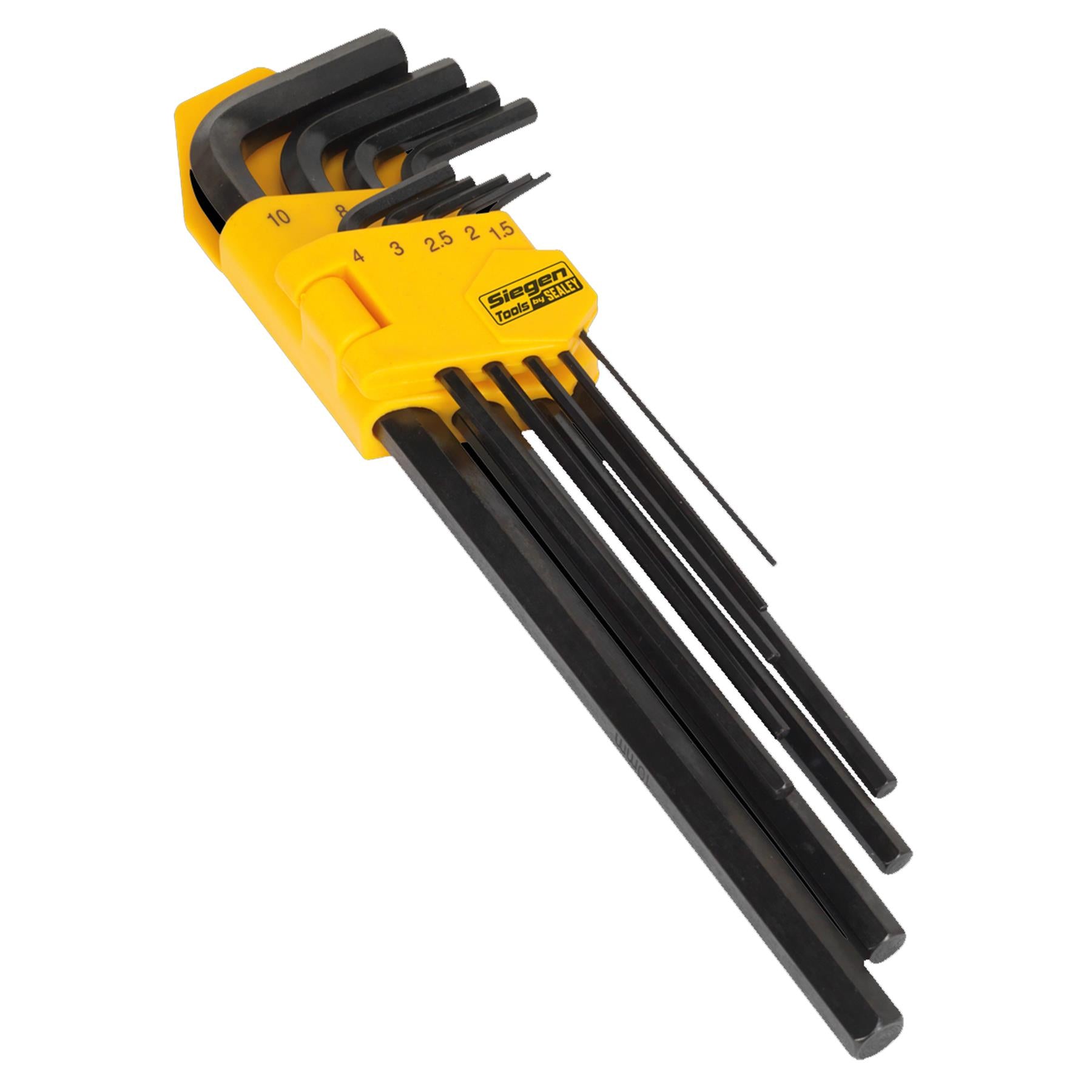 Sealey Hex Key Set 9pc Extra-Long Metric